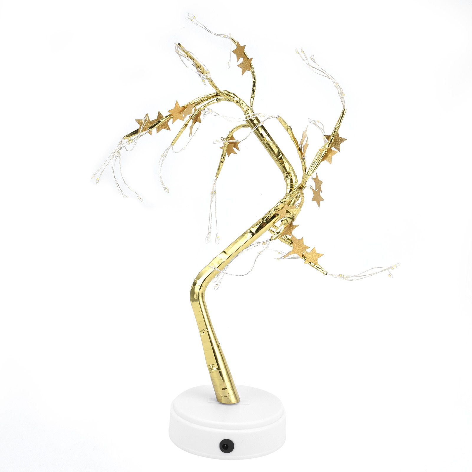 72LEDs Light Tree Shape USB Or Battery Powered Golden FivePointed Star DIY view 5