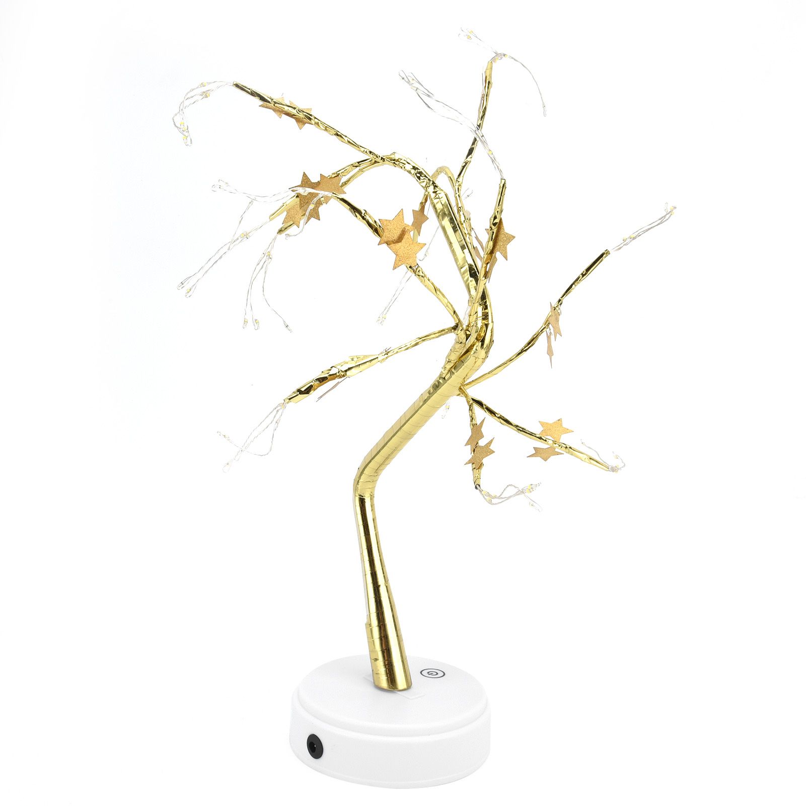 72LEDs Light Tree Shape USB Or Battery Powered Golden FivePointed Star DIY view 6