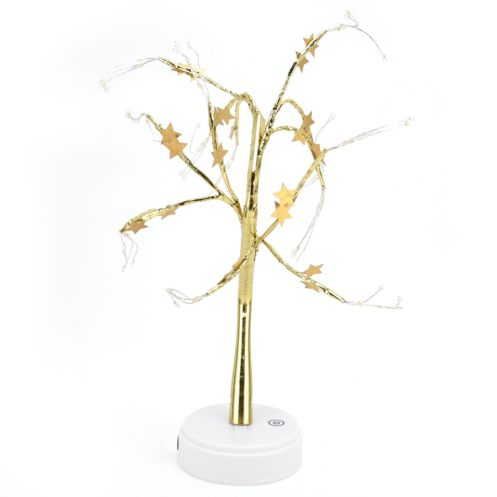 72LEDs Light Tree Shape USB Or Battery Powered Golden FivePointed Star DIY view 7