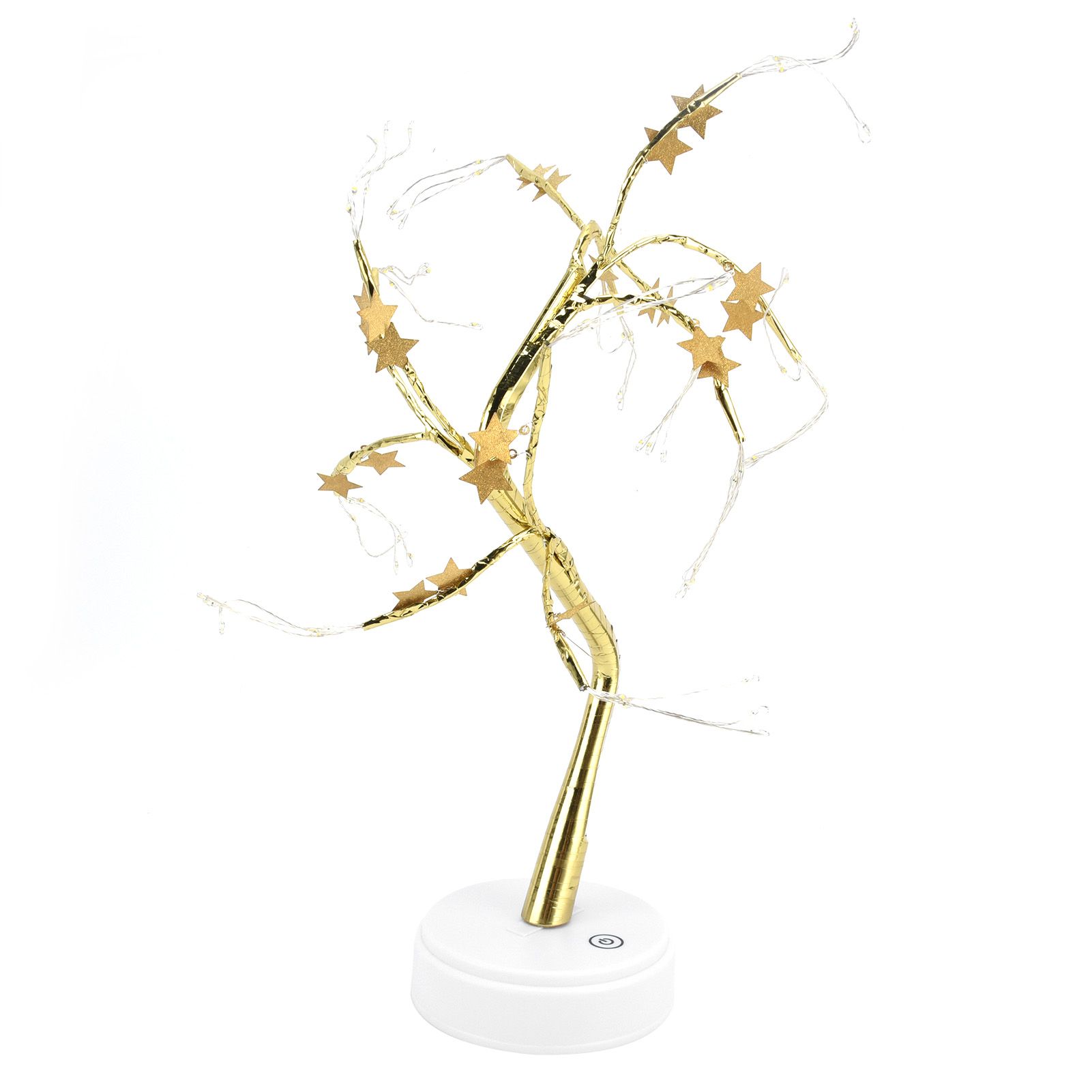 72LEDs Light Tree Shape USB Or Battery Powered Golden FivePointed Star DIY view 8