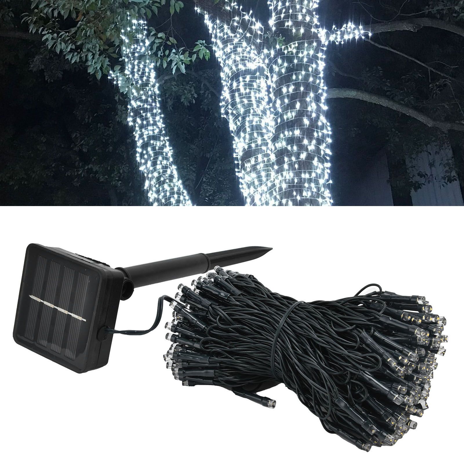 Solar Light String 200LEDs Garden Lawn Decorative Light Outdoor Waterproof view 12