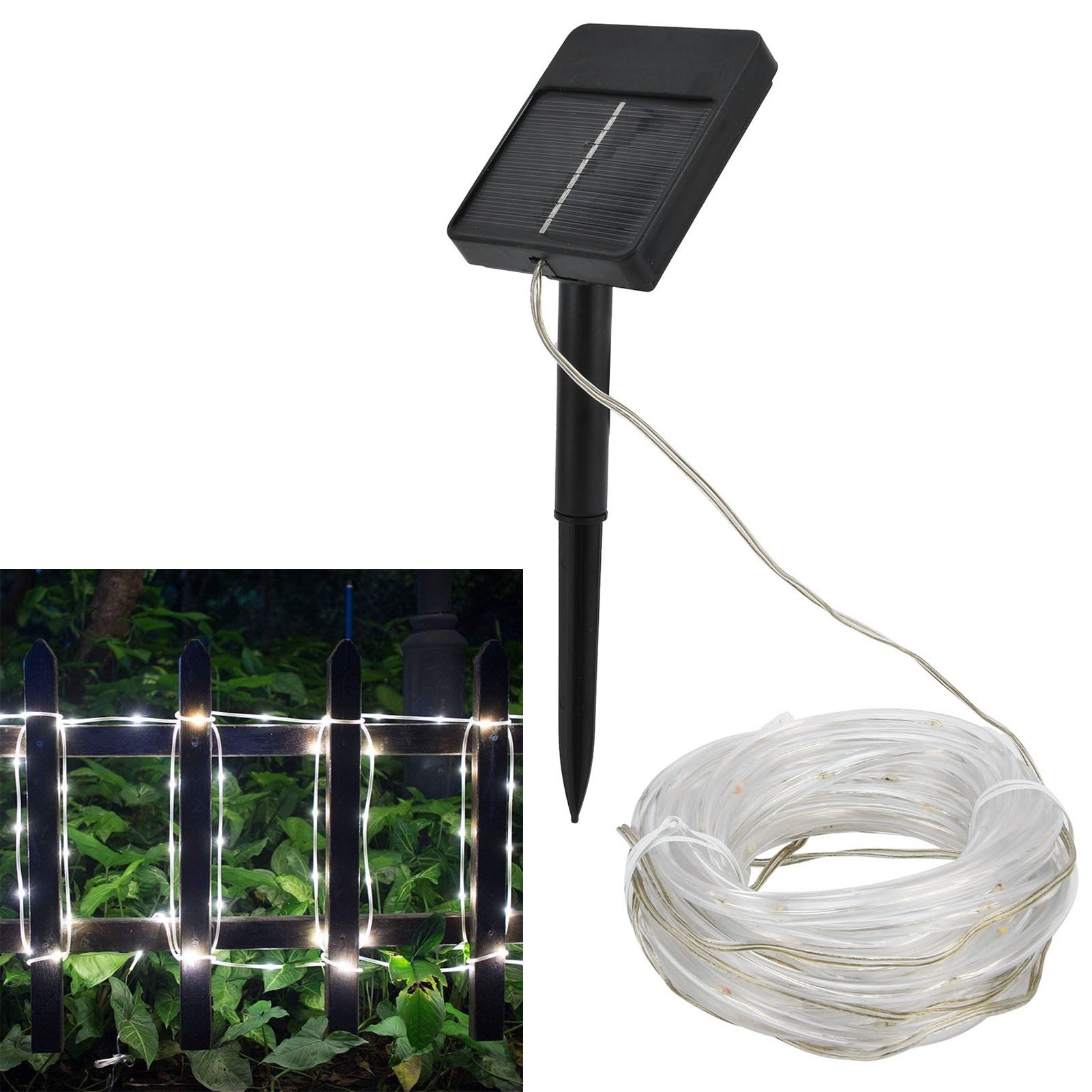 Solar String Light 7m 50LEDs Solar Tube Light Outdoor Waterproof Garden view 11