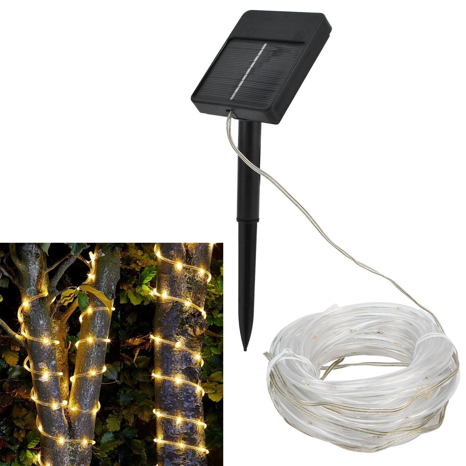 Solar String Light 7m 50LEDs Solar Tube Light Outdoor Waterproof Garden view 11
