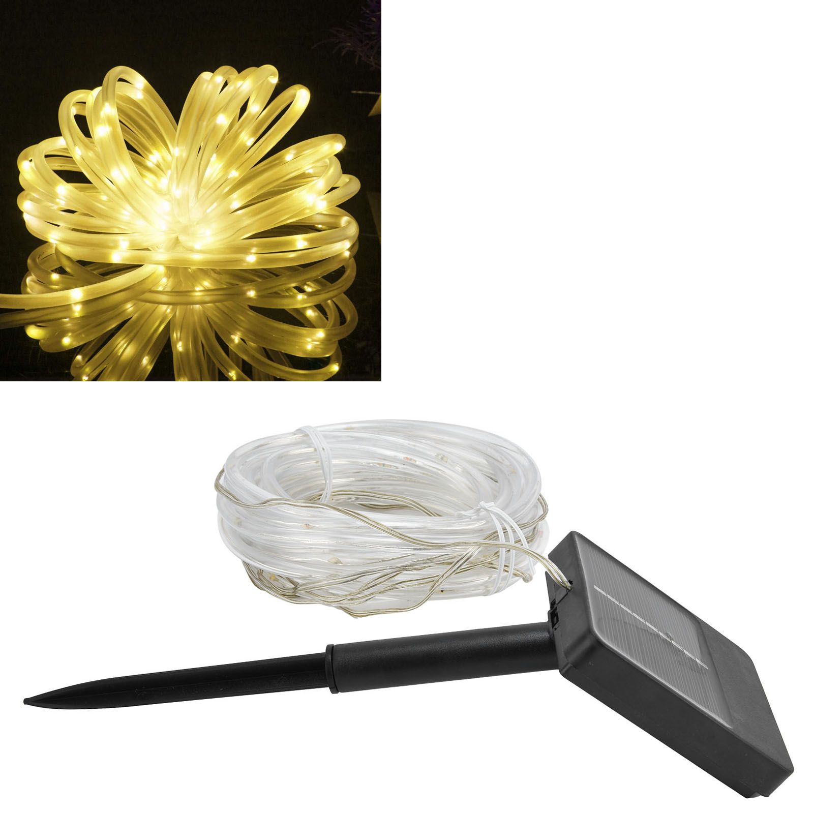 Solar String Light 7m 50LEDs Solar Tube Light Outdoor Waterproof Garden view 12
