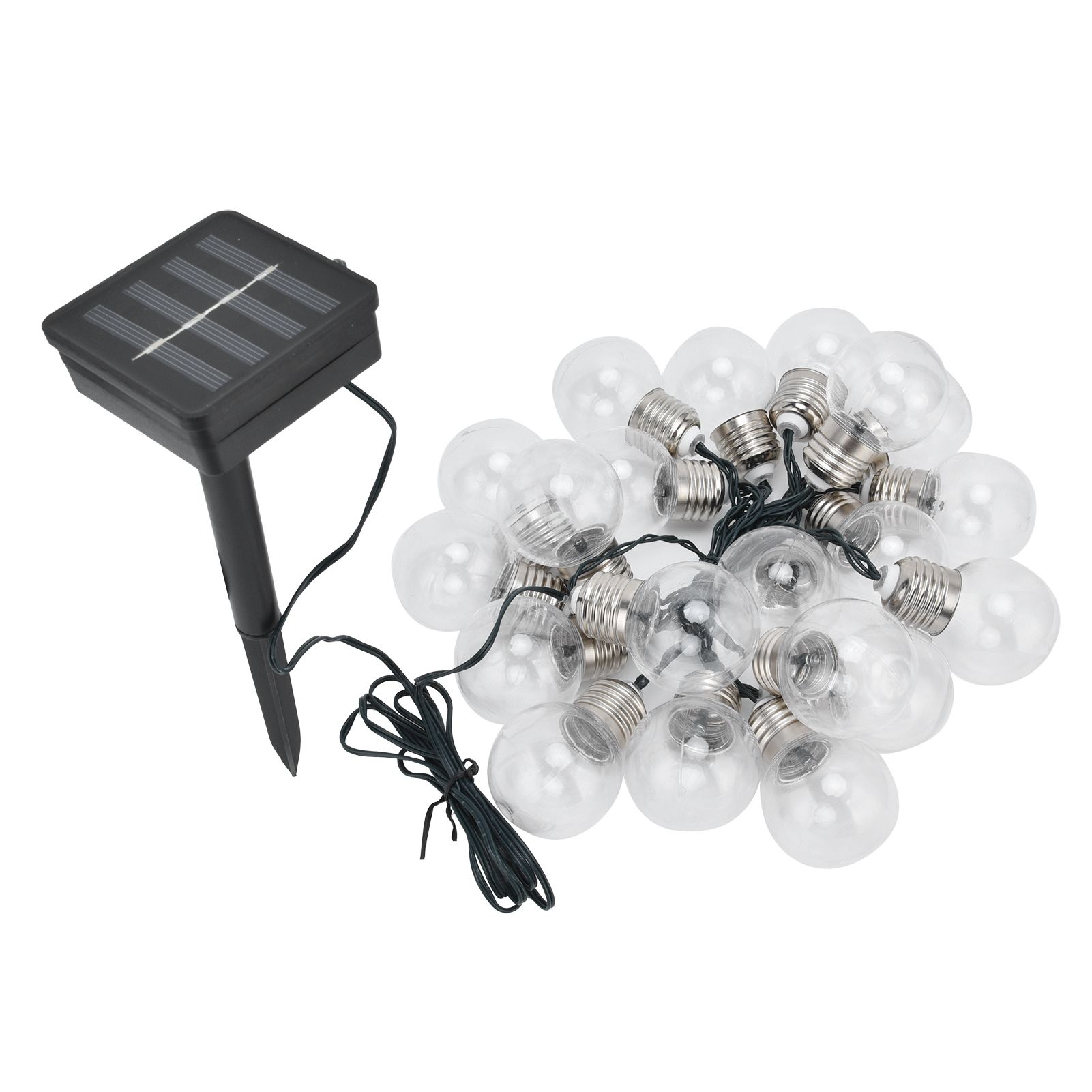 20LEDs G50 Solar Bulb Light String Outdoor Waterproof for Garden Wedding view 3