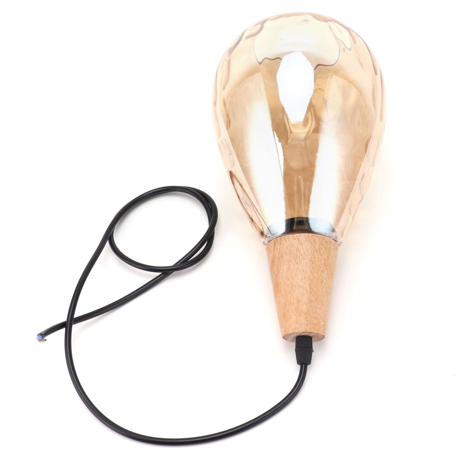 E27 Glass Pendant Light Holder Modern Hanging Light Socket Without Bulb 16cm view 6