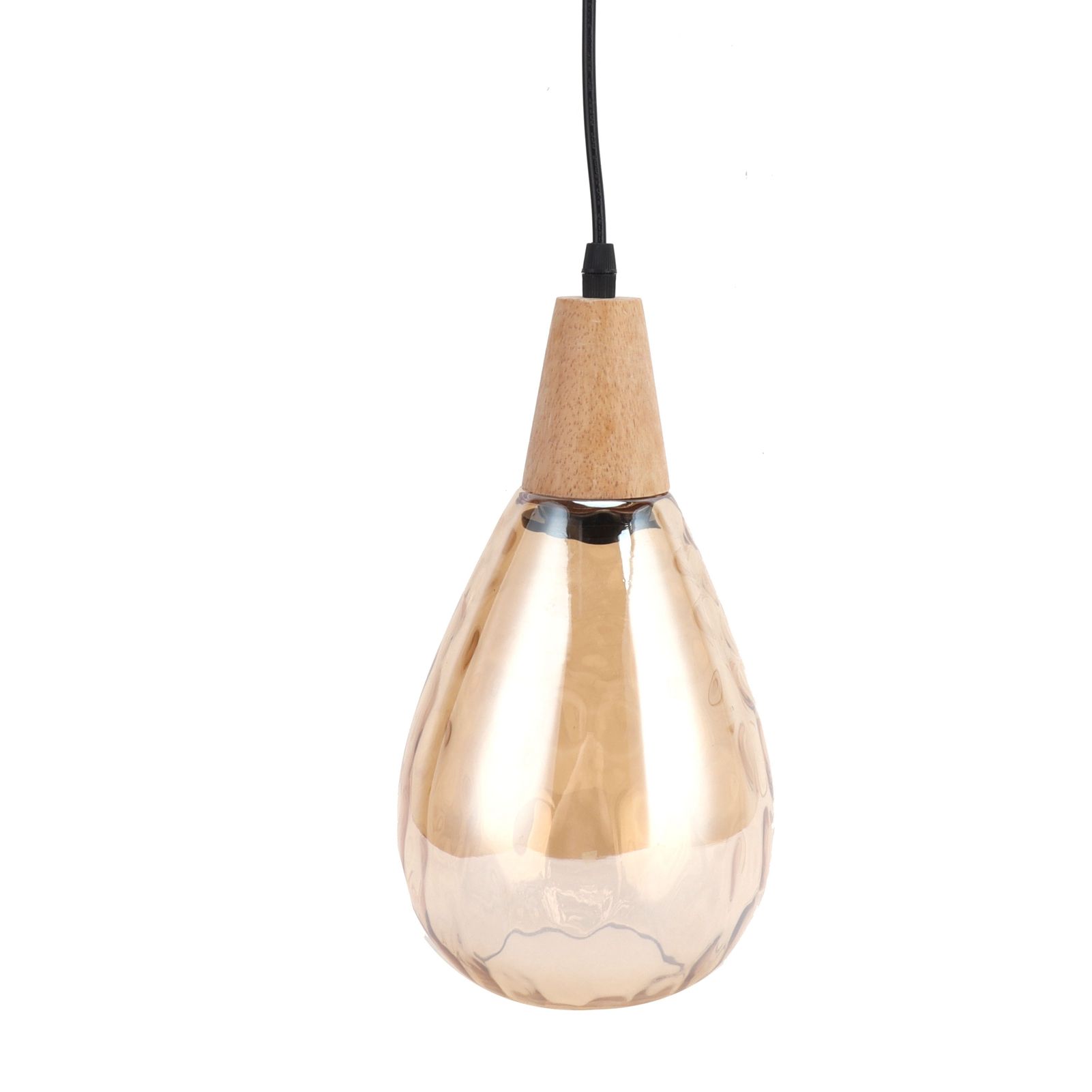 E27 Glass Pendant Light Holder Modern Hanging Light Socket Without Bulb 16cm view 10