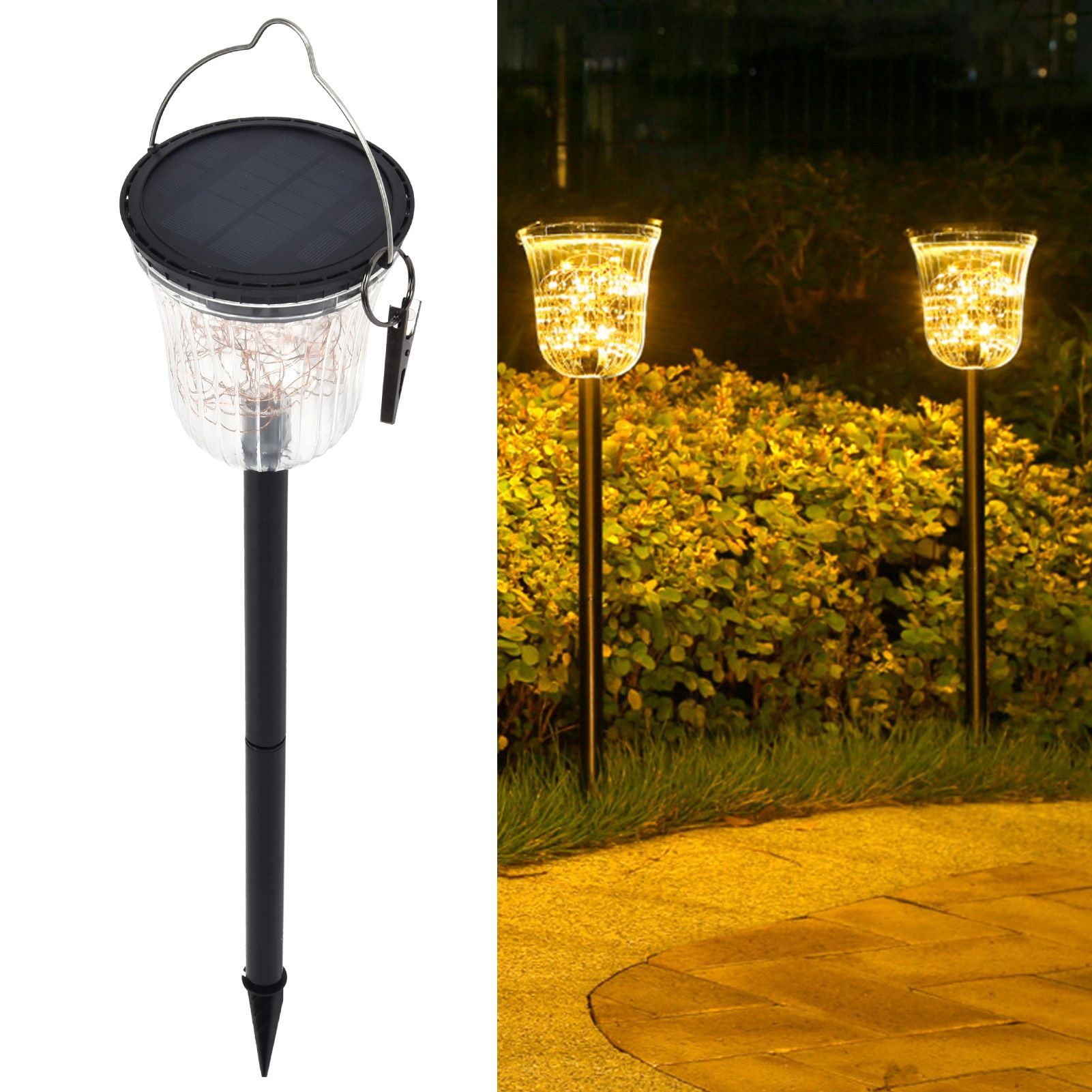Solar Garden Light LED Lawn Lamp with 3 Modes Solar Landscape Lighting for view 12