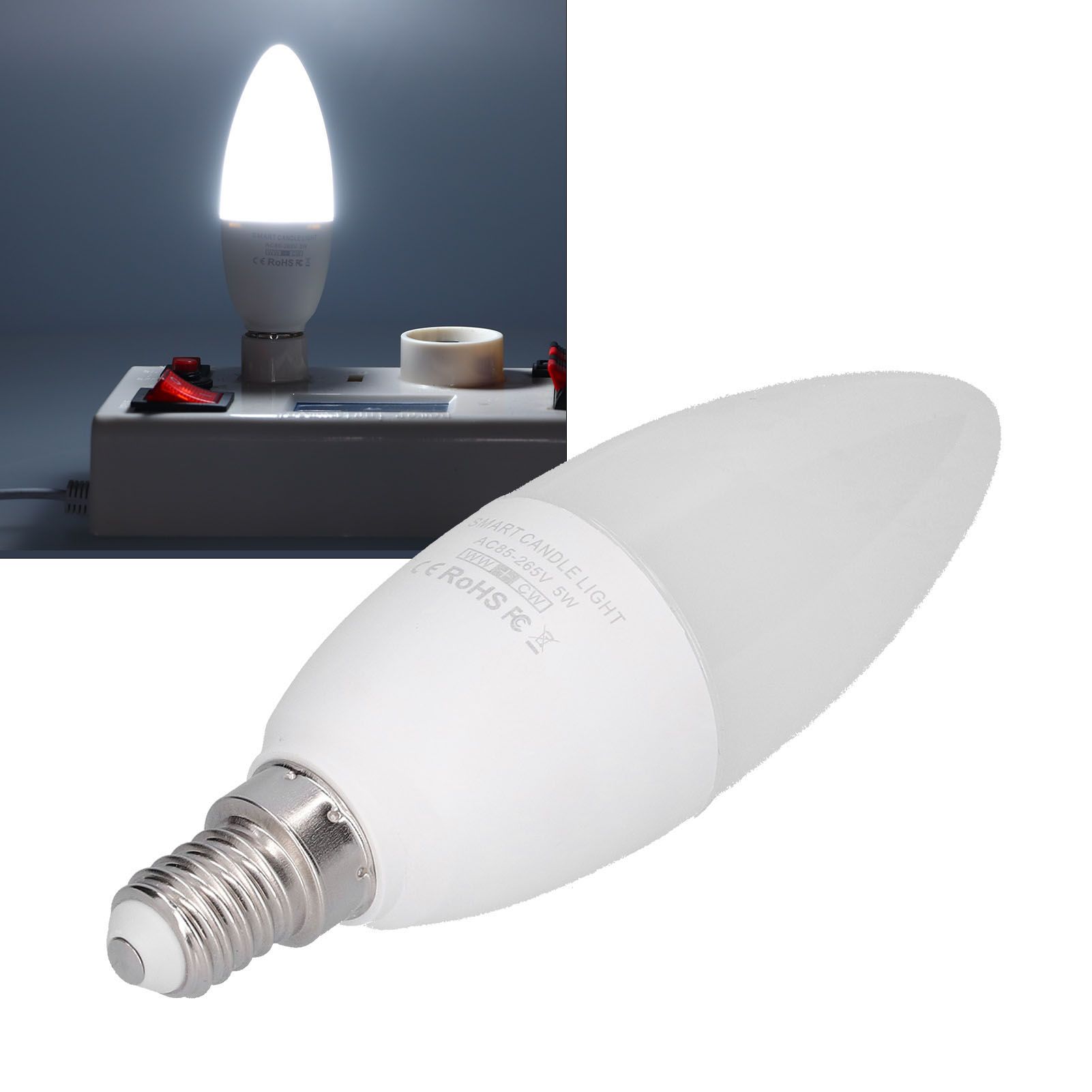 Wifi Smart Lamp Bulb E14 Bright Household APP Remote Control LED Bulb for Tuya view 11