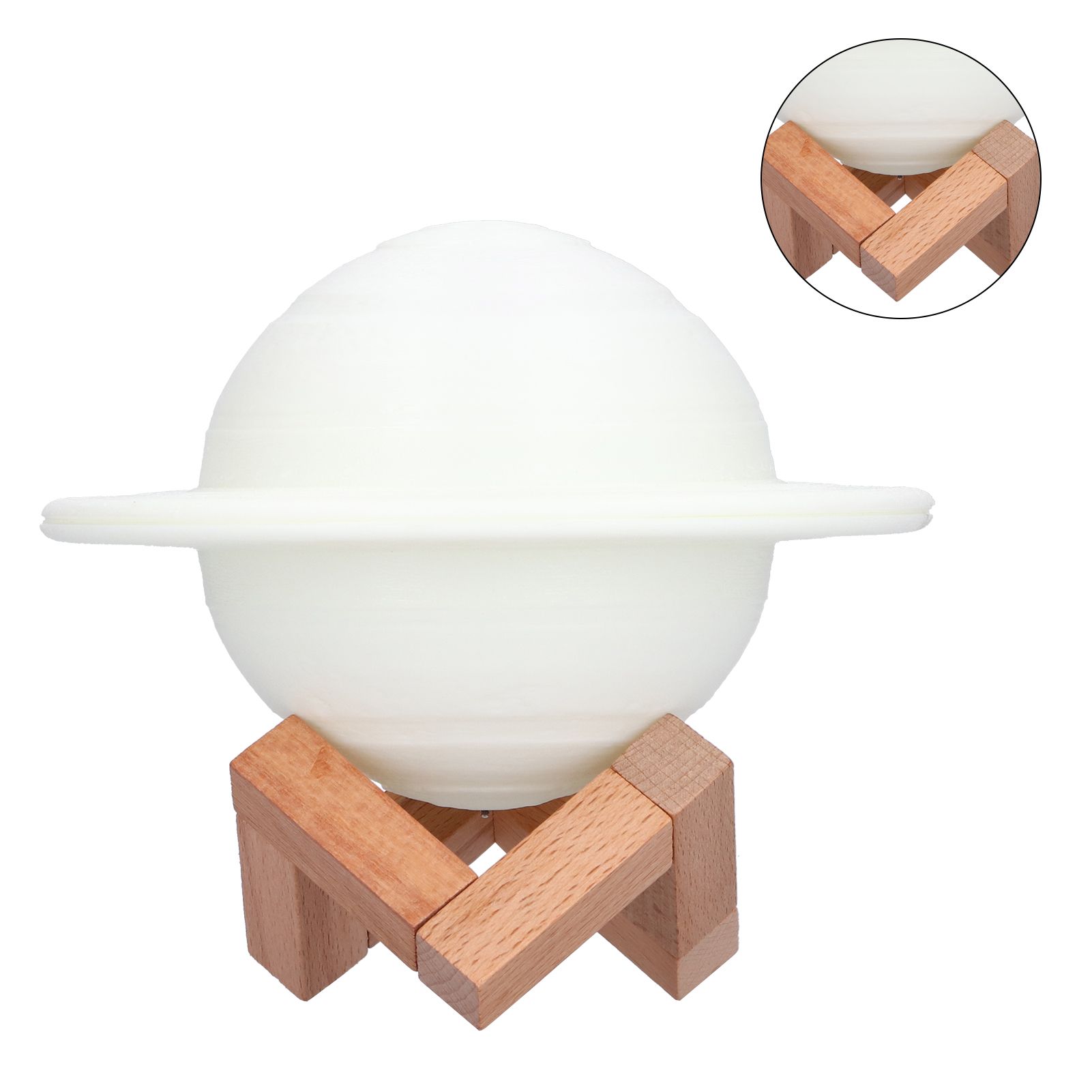 RGB 16 Colors Star Lamp Innovative Planet Night Light with Remote Control for view 6