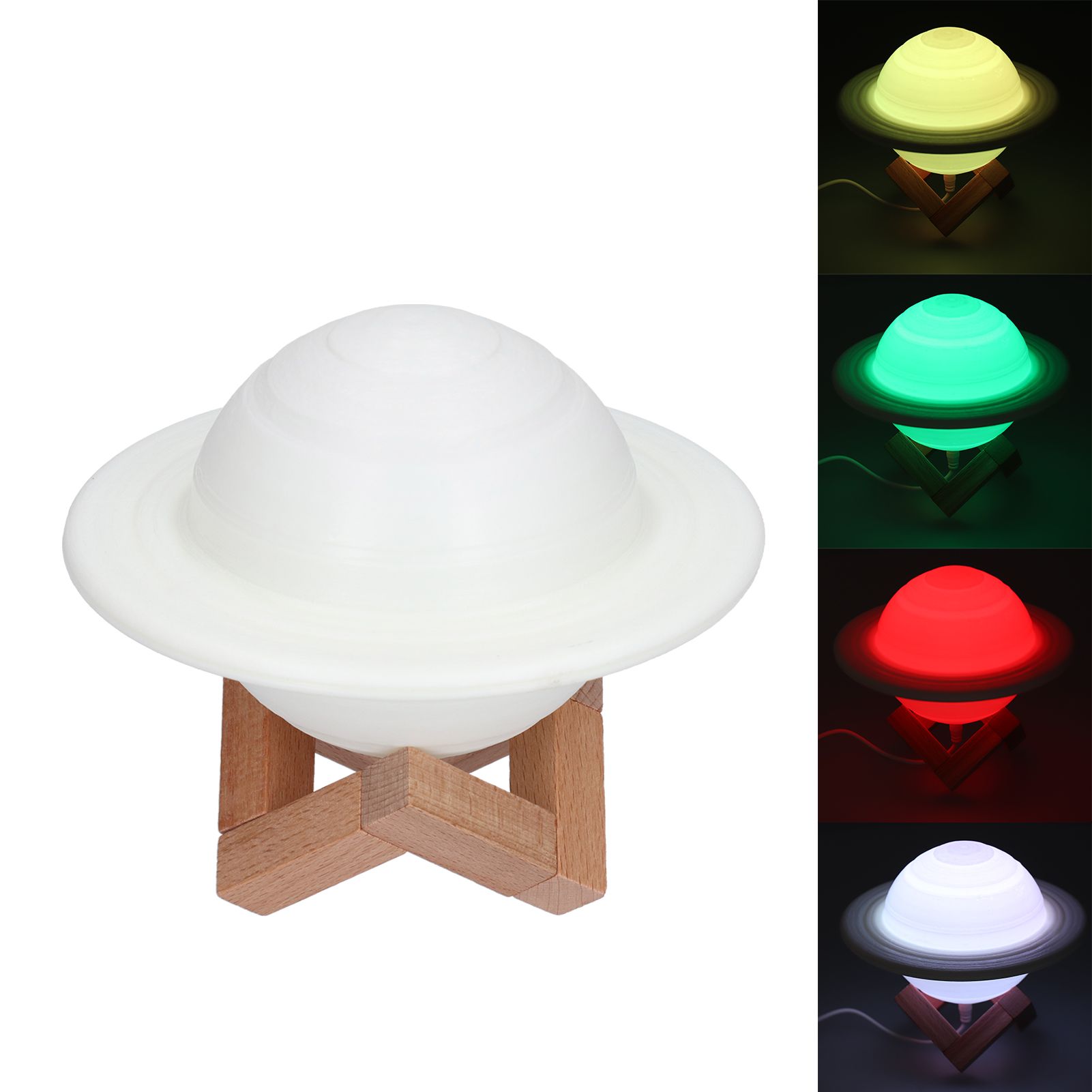 RGB 16 Colors Star Lamp Innovative Planet Night Light with Remote Control for view 10