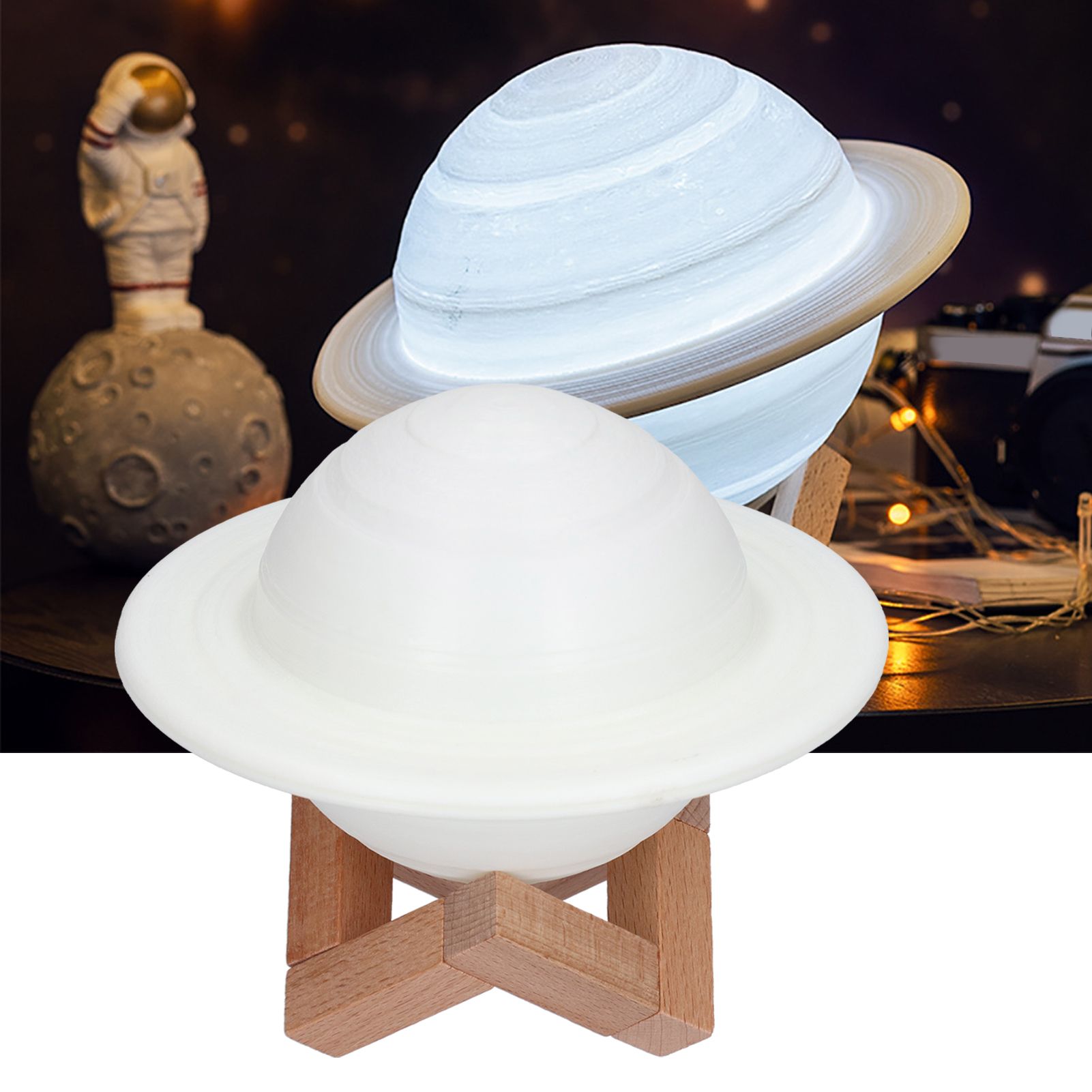 RGB 16 Colors Star Lamp Innovative Planet Night Light with Remote Control for view 11
