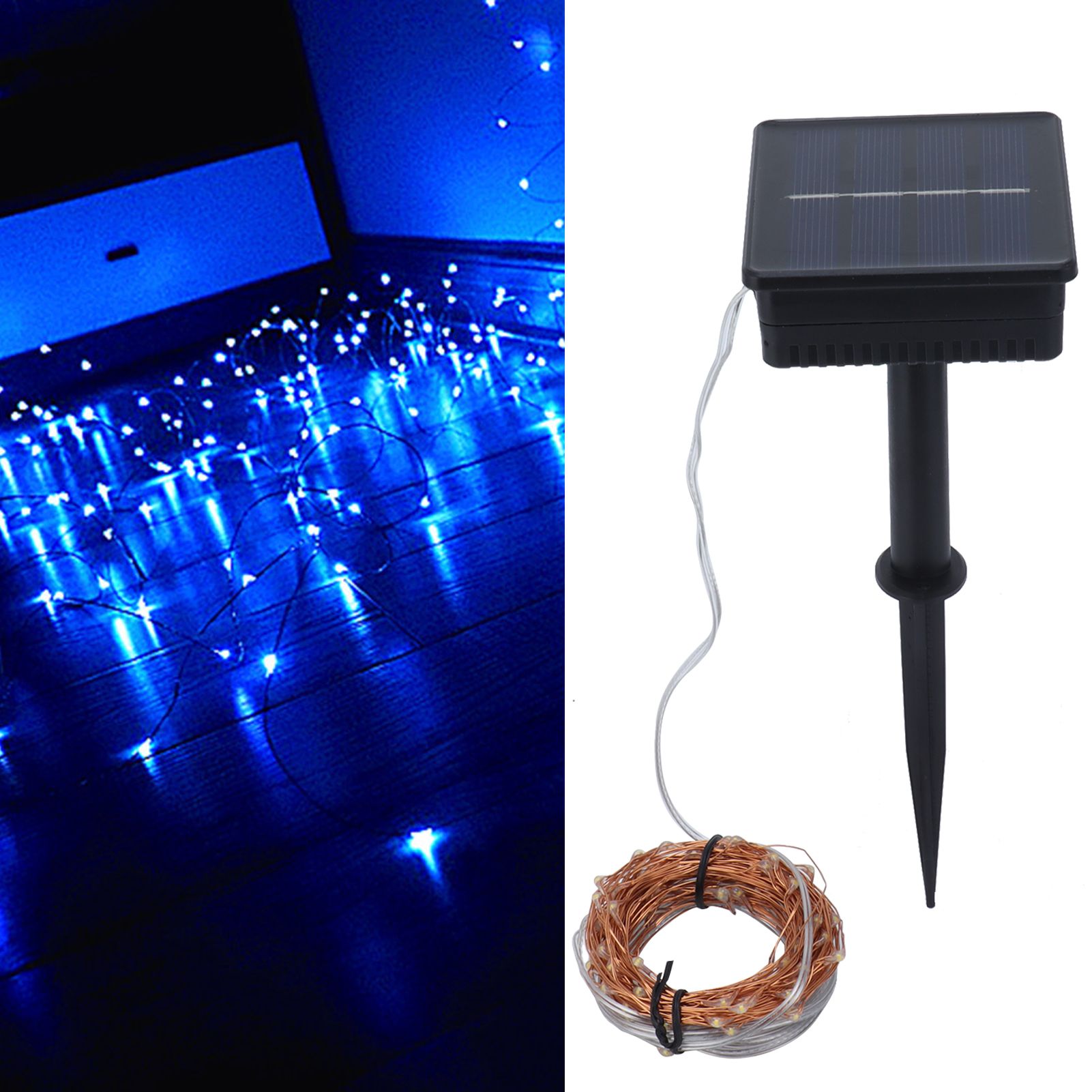 Solar Copper Wire Light 8 Lighting Modes Outdoor Waterproof String Light for view 11