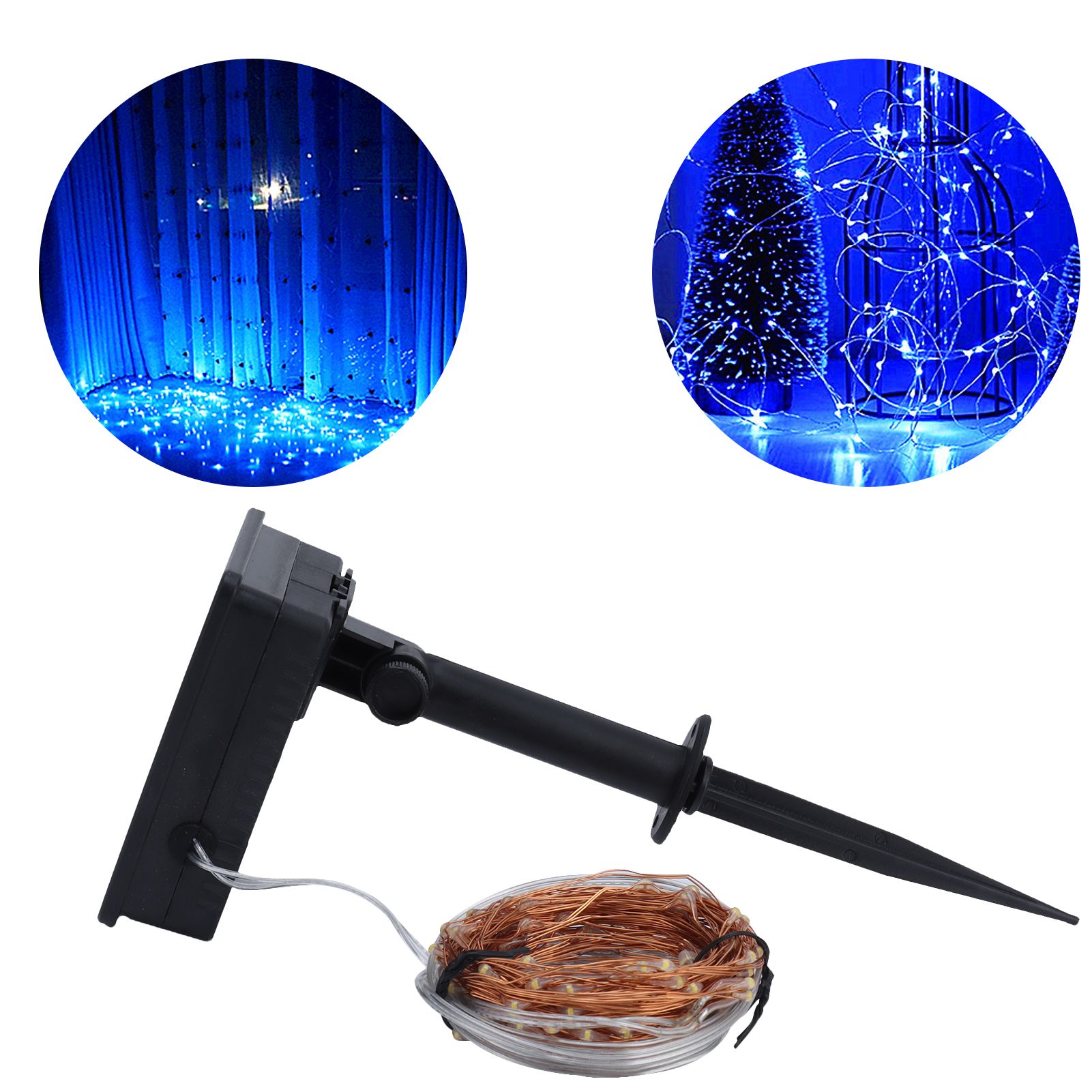 Solar Copper Wire Light 8 Lighting Modes Outdoor Waterproof String Light for view 12