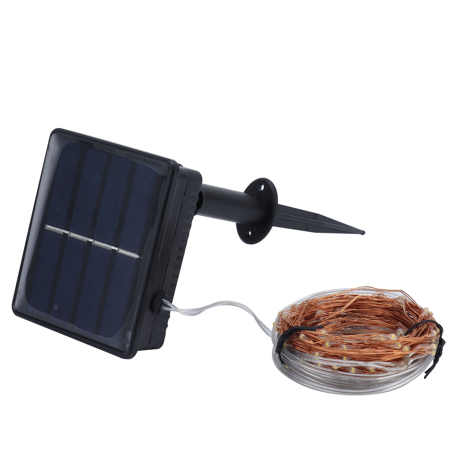 20m/65.6ft 200LEDs Light String Solar Lawn Lamp Copper Wire Lamp Waterproof