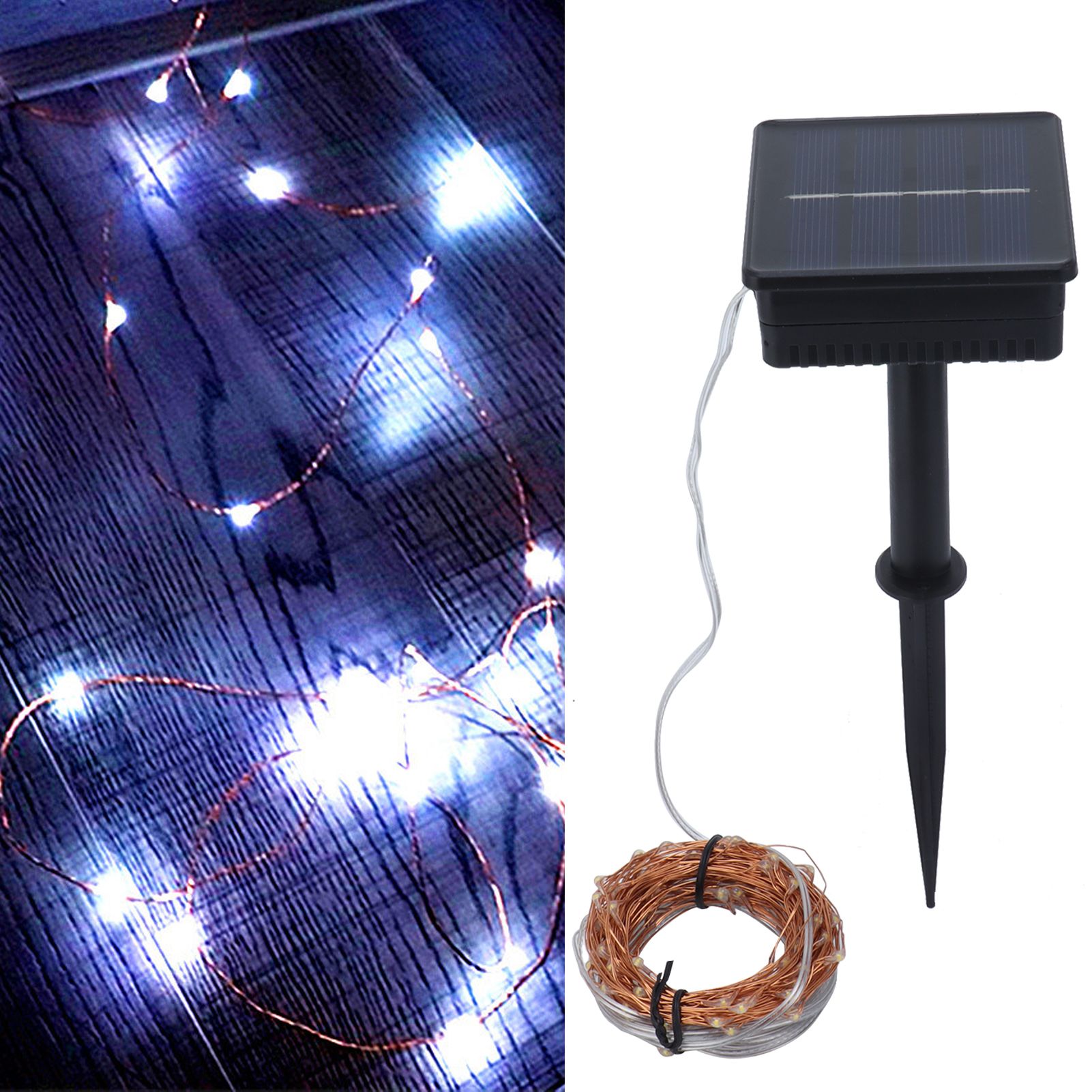 Solar Lights 300LEDs 32M 8 Lighting Modes No Wiring Required IP65 Waterproof view 11