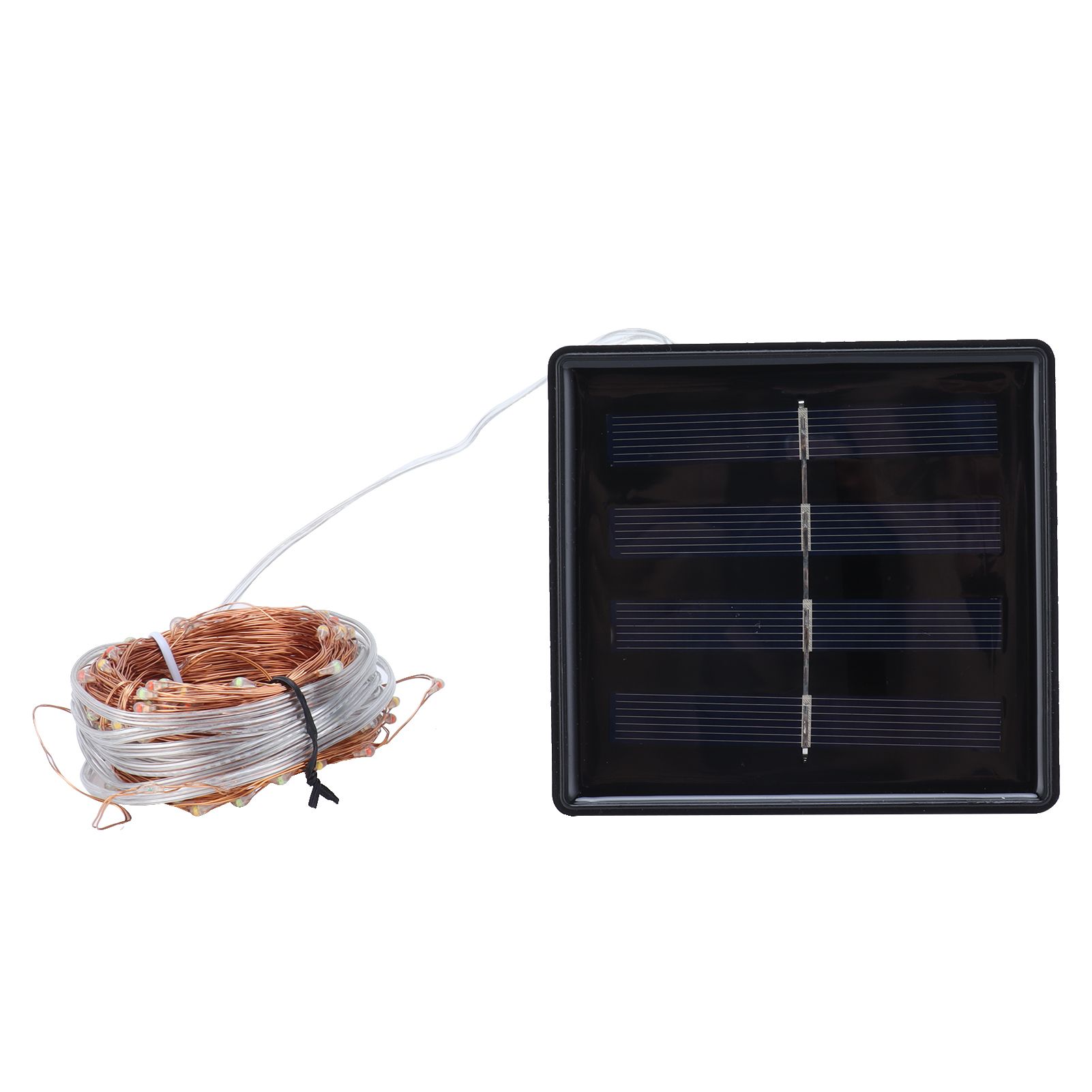 Waterproof Solar String Lights Colorful Copper Wire Lights with 8 Modes for — image 1