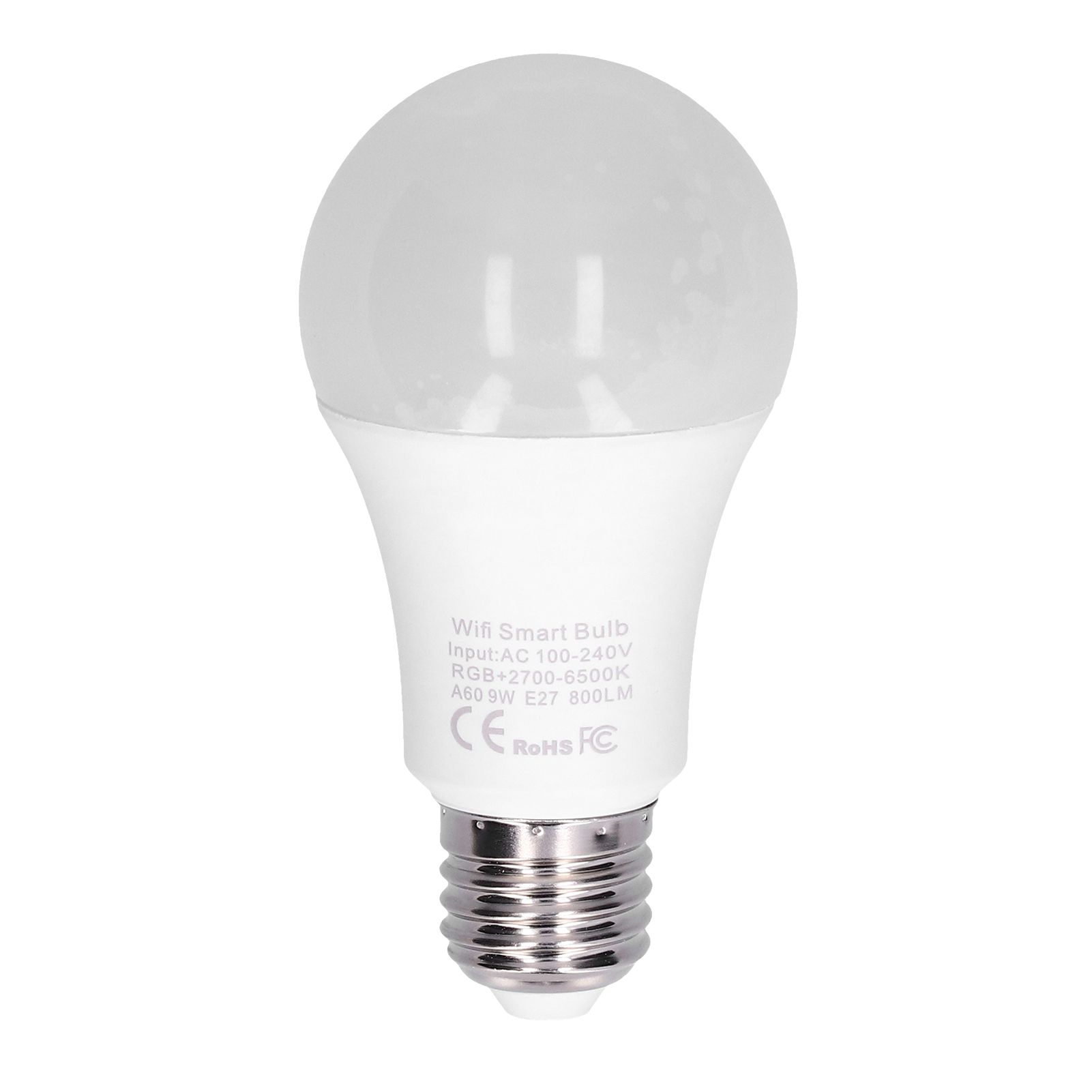 9W WiFi Light Bulb E27 Color Changing RGB Bulb Support for Google Voice view 2