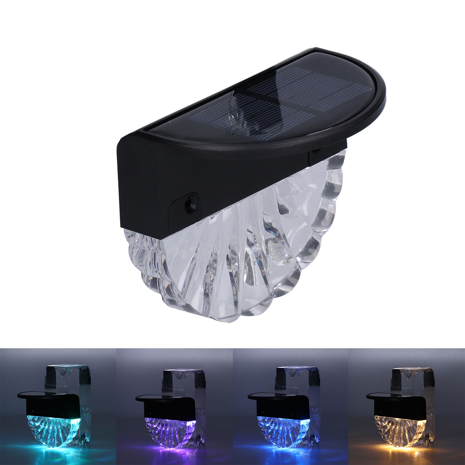 Deck Lights Polycrystalline Silicon Solar Panel Warm Light and RGB Mode IP65 view 10