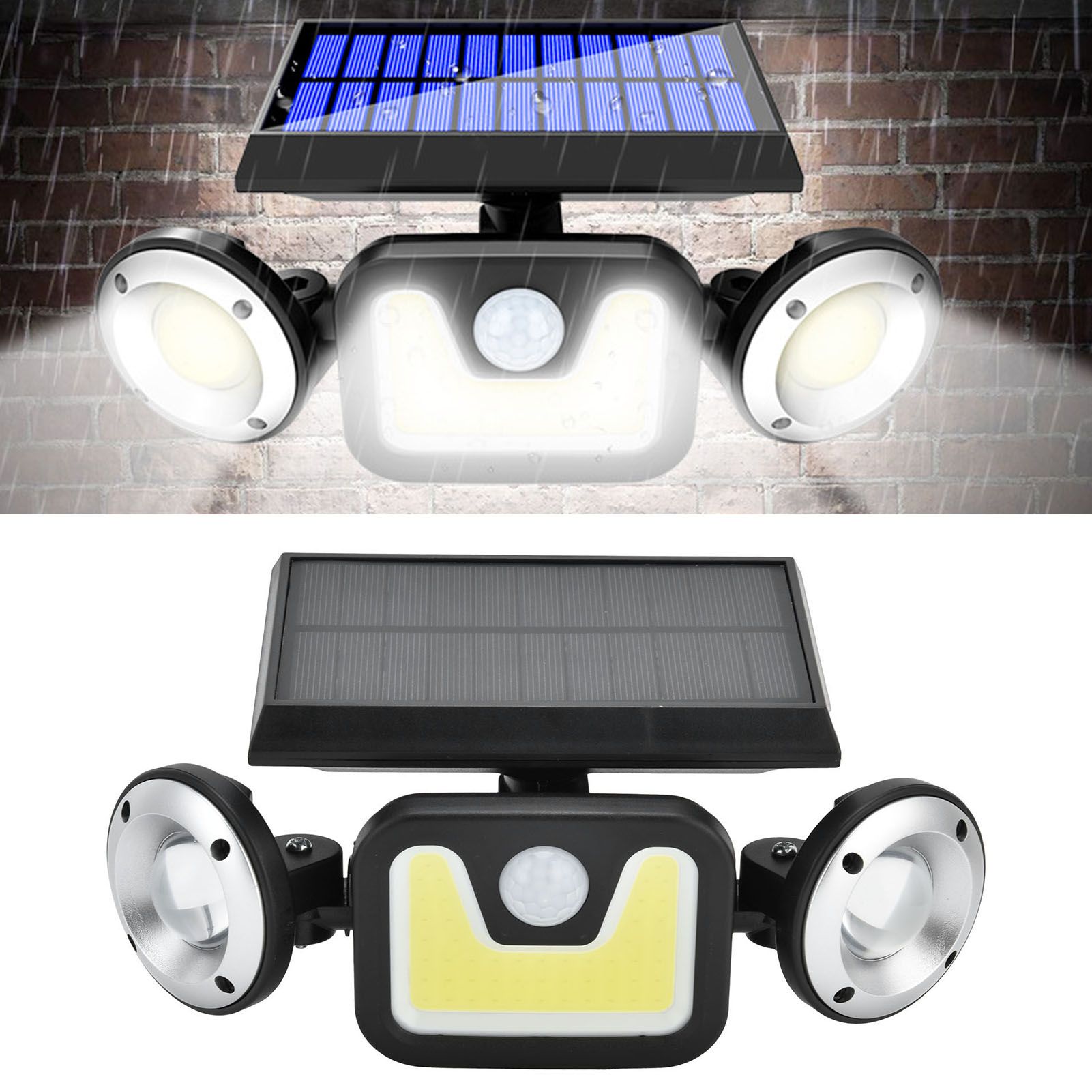 Solar Motion Sensor Light Rotatable LED Flood Light IP65 Waterproof Wall Lamp view 11