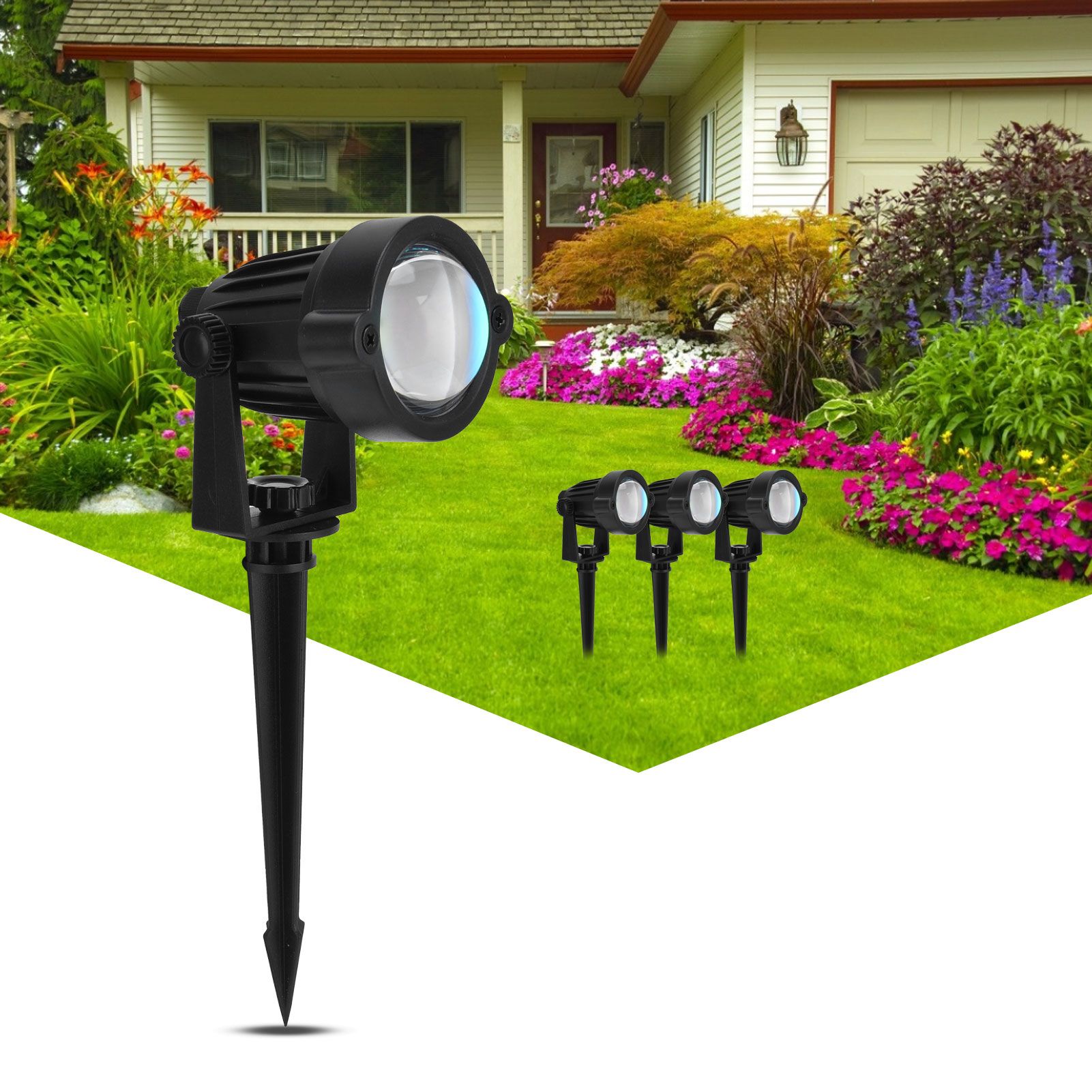 Lawn Light USB Powered LED Projection Waterproof Decorative Ground Lamp for view 11
