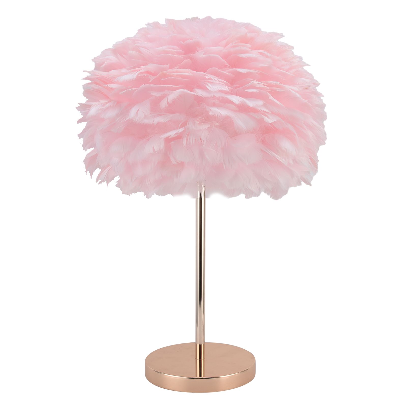 E27 Feather Desk Lamp Stand Modern Table Lamp Holder for Bedroom Beside — image 1