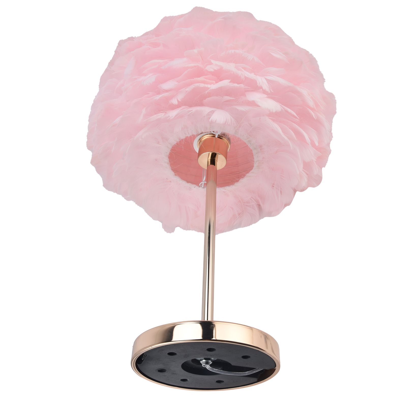E27 Feather Desk Lamp Stand Modern Table Lamp Holder for Bedroom Beside view 4