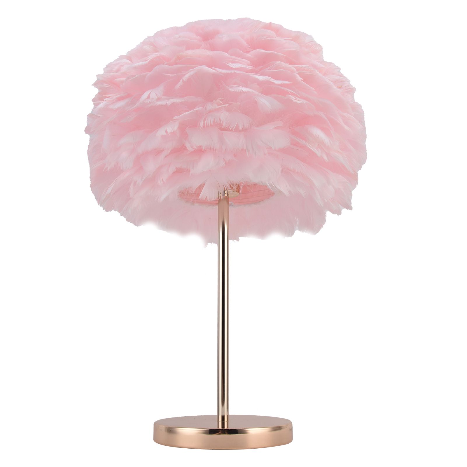 E27 Feather Desk Lamp Stand Modern Table Lamp Holder for Bedroom Beside view 8