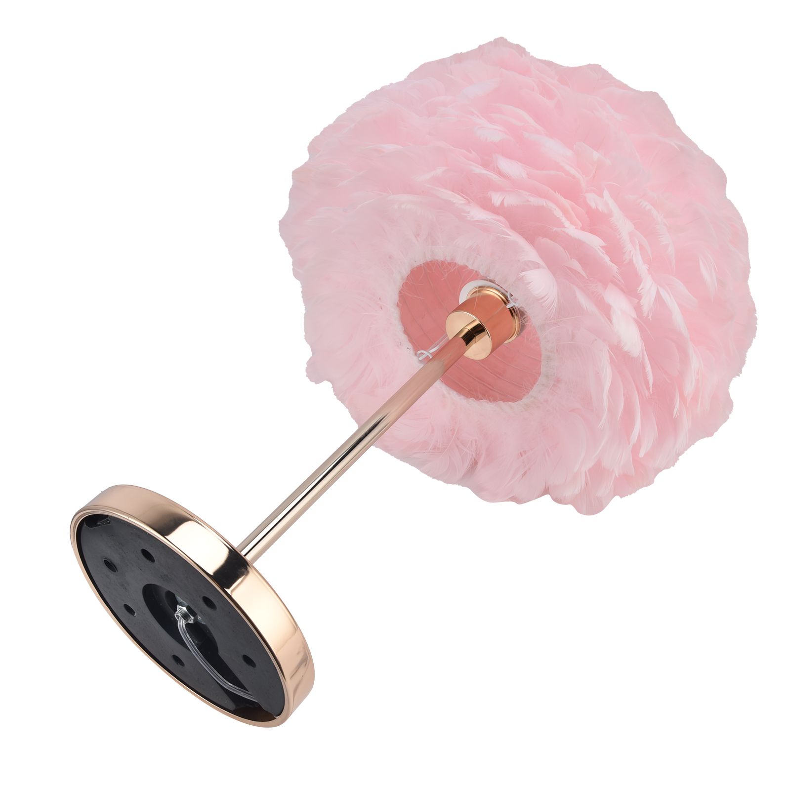 E27 Feather Desk Lamp Stand Modern Table Lamp Holder for Bedroom Beside view 9