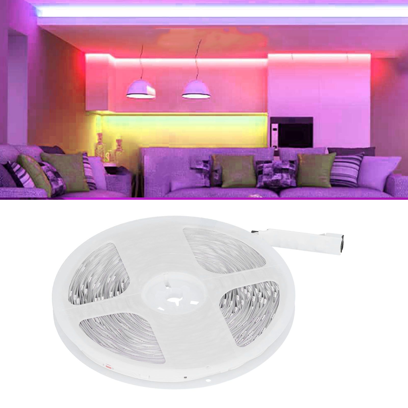 LED Strip Light 15m RGBW 5050 Highlight Lamp Beads 24‑Key Remote Control USB view 11
