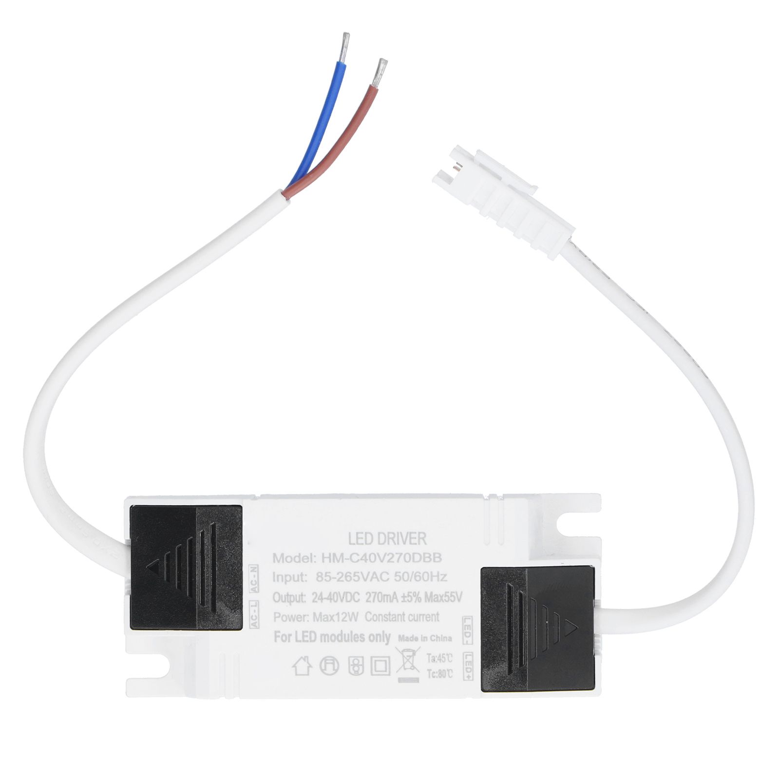 12W LED Driver Constant Current 270mA Input AC85‑265V Output DC24‑40V Power view 8