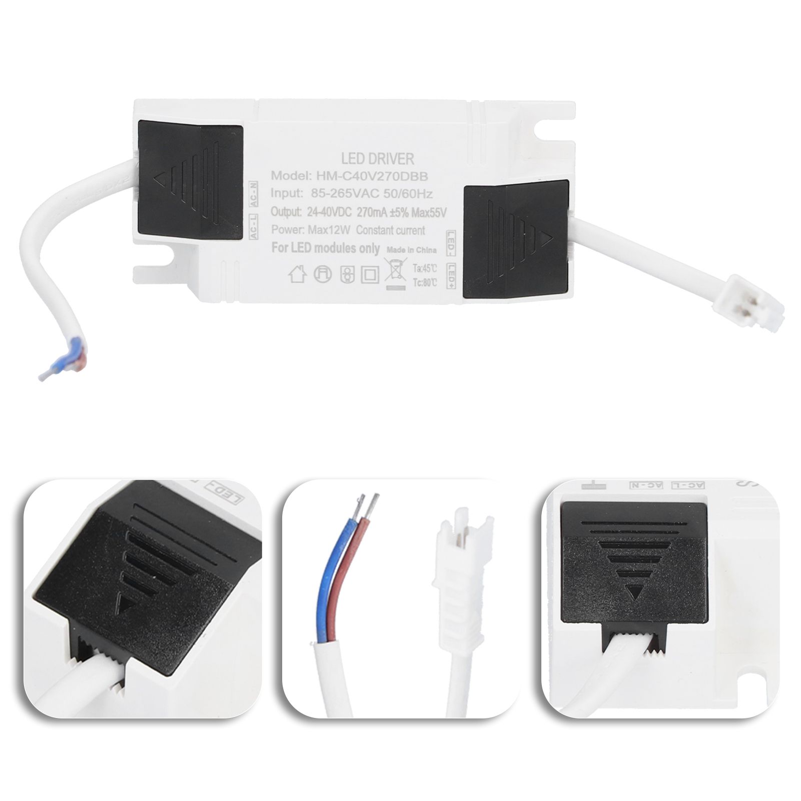 12W LED Driver Constant Current 270mA Input AC85‑265V Output DC24‑40V Power view 11