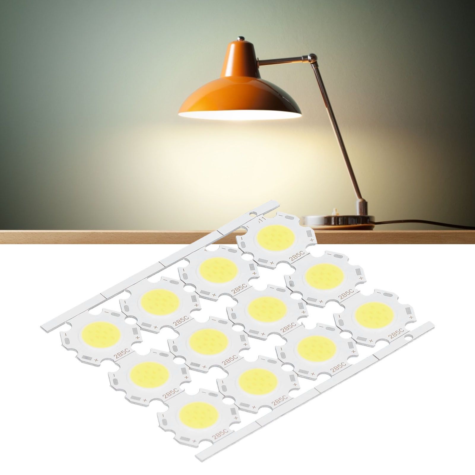 12Pcs LED Chips COB Light Emitter Component 5W 15‑17V for DIY Spotlights view 11