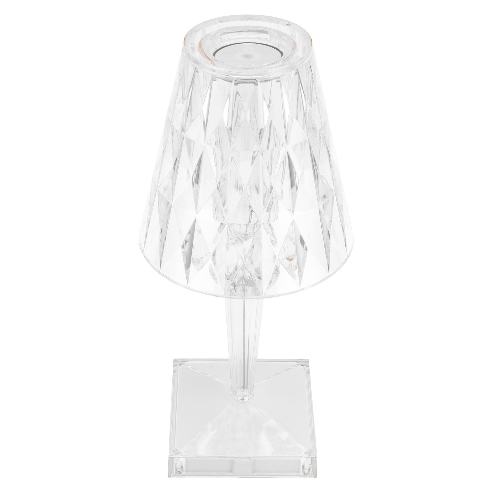 LED Crystal Table Light Transparent Prism Dimmable Desk Lamp USB Charging view 5