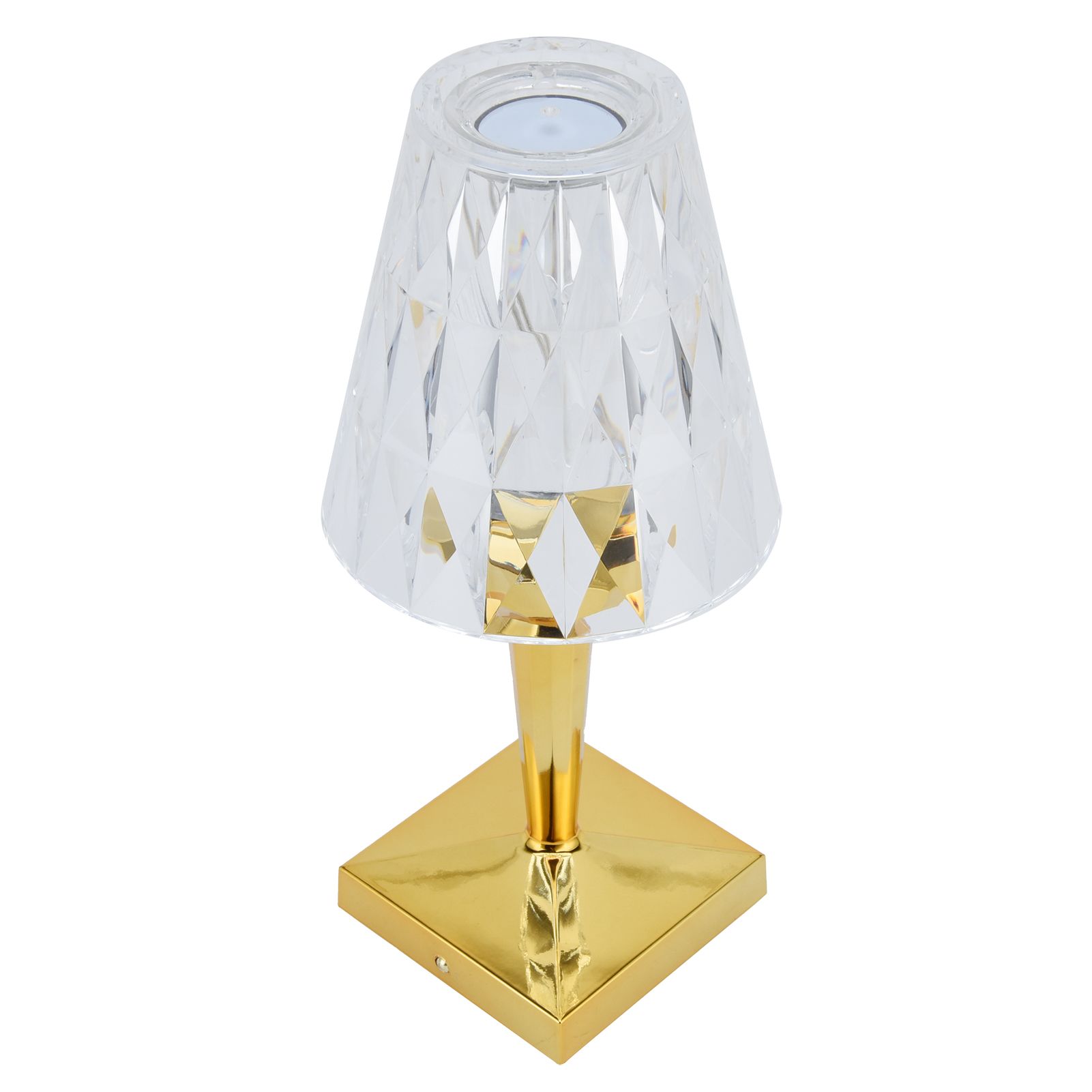 LED Crystal Table Lamp Dimable Desk Lamp USB Charging for Bedroom Decor Warm view 3