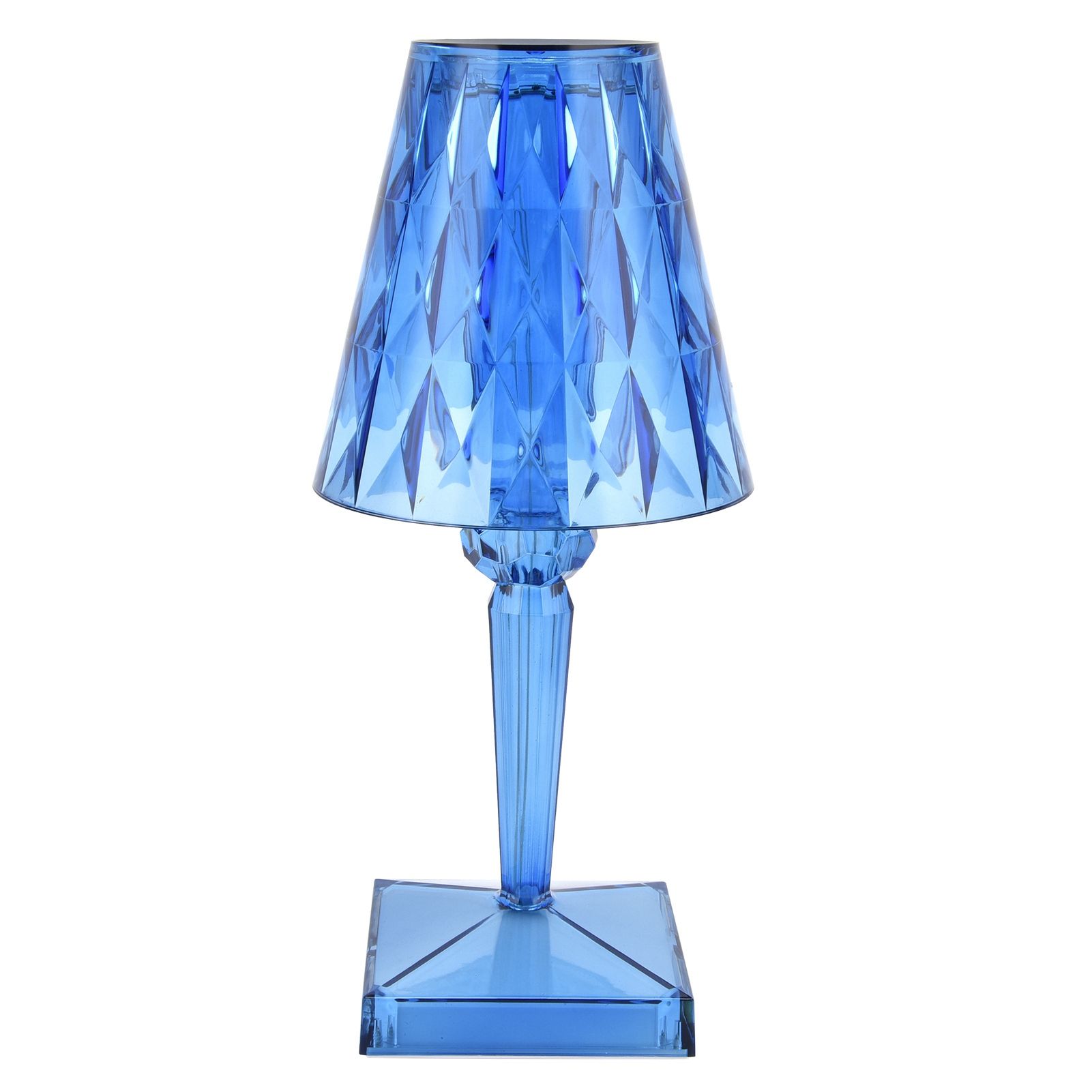 LED Crystal Table Lamp Transparent Prism Dimmable Desk Lamp USB Charging view 7