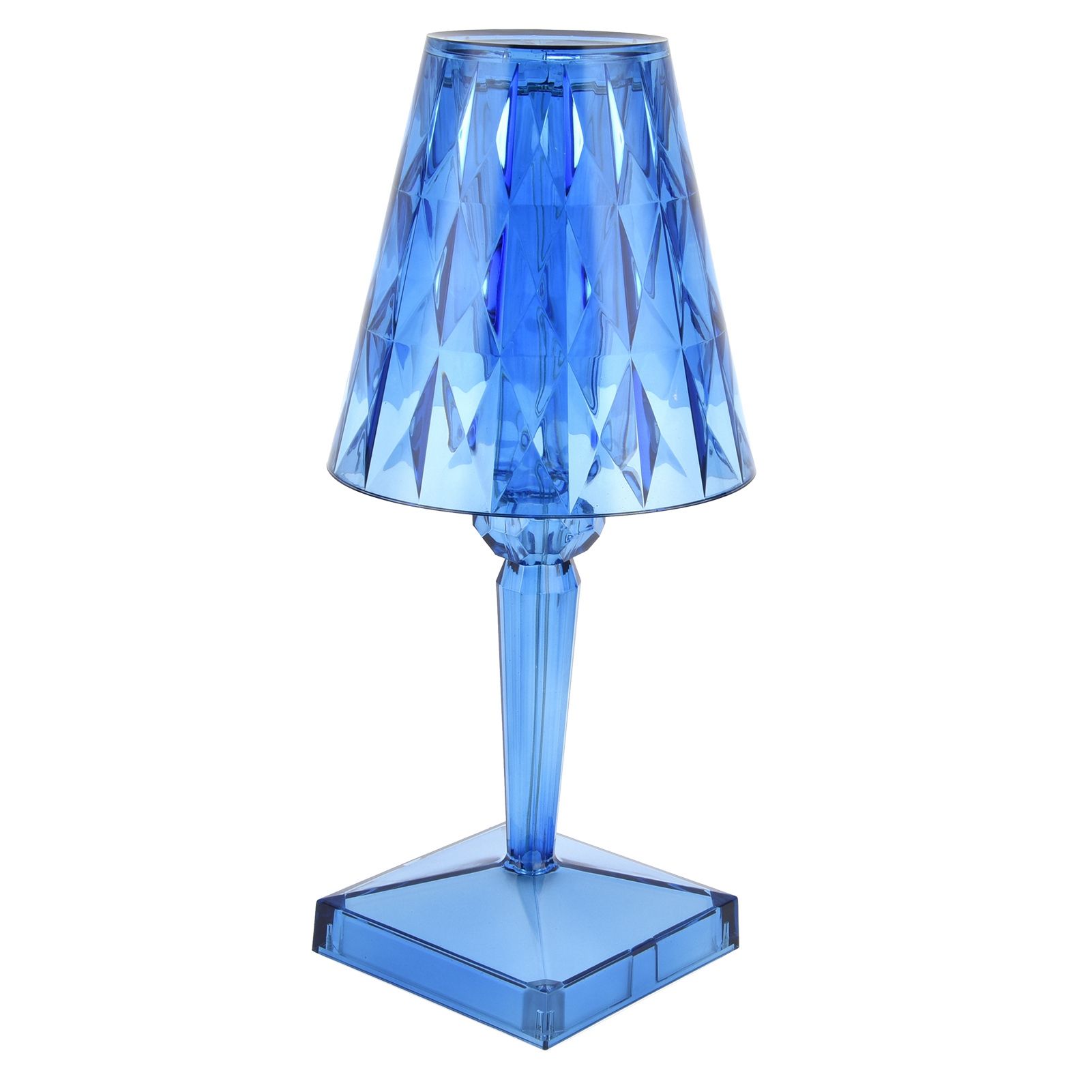 LED Crystal Table Lamp Transparent Prism Dimmable Desk Lamp USB Charging view 8