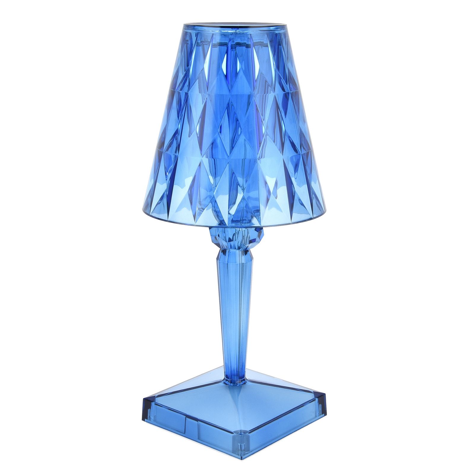 LED Crystal Table Lamp Transparent Prism Dimmable Desk Lamp USB Charging view 9
