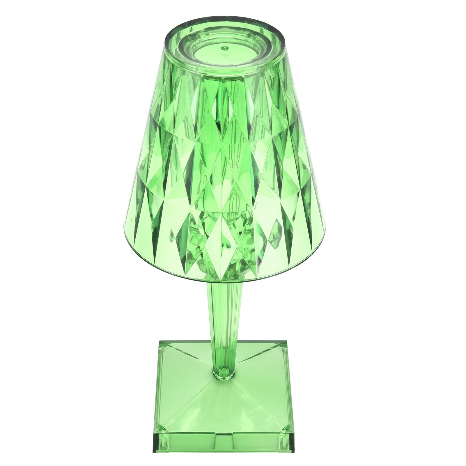 LED Crystal Table Lamp Transparent Prism Dimmable Desk Lamp USB Charging view 4