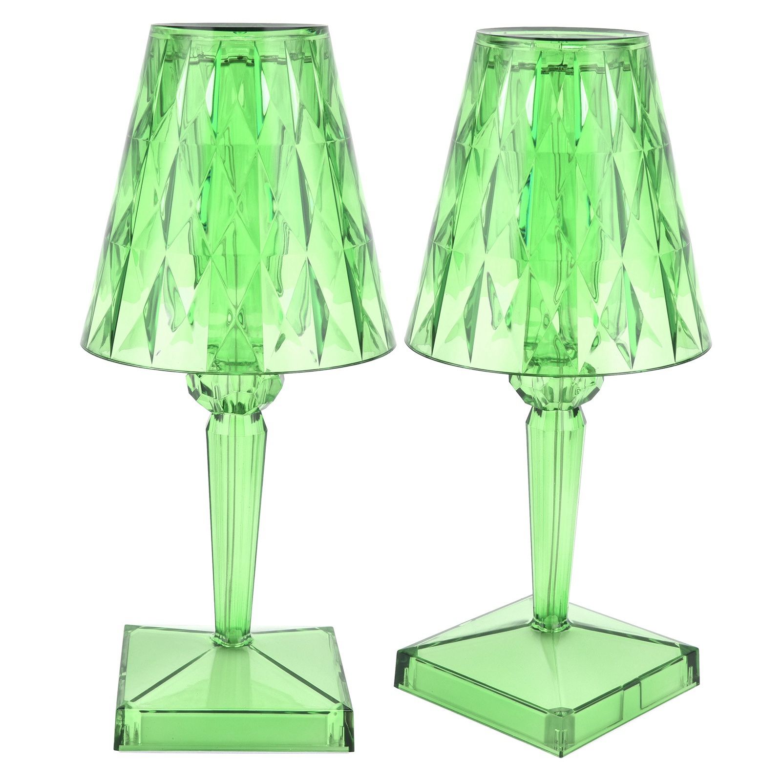 LED Crystal Table Lamp Transparent Prism Dimmable Desk Lamp USB Charging view 6