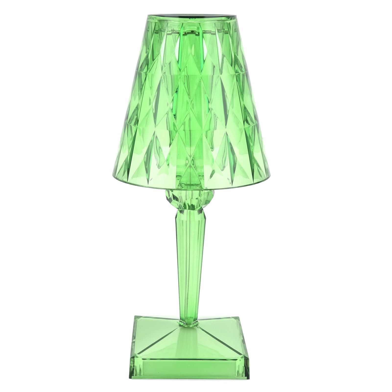 LED Crystal Table Lamp Transparent Prism Dimmable Desk Lamp USB Charging view 7