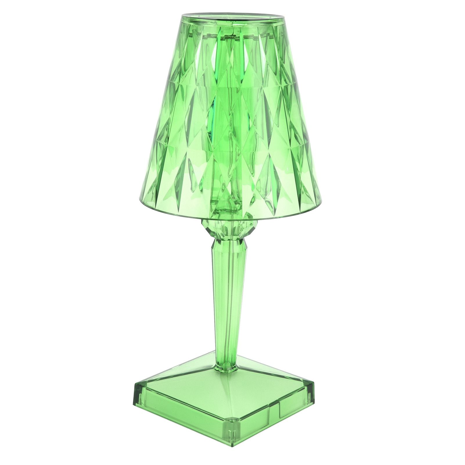 LED Crystal Table Lamp Transparent Prism Dimmable Desk Lamp USB Charging view 8