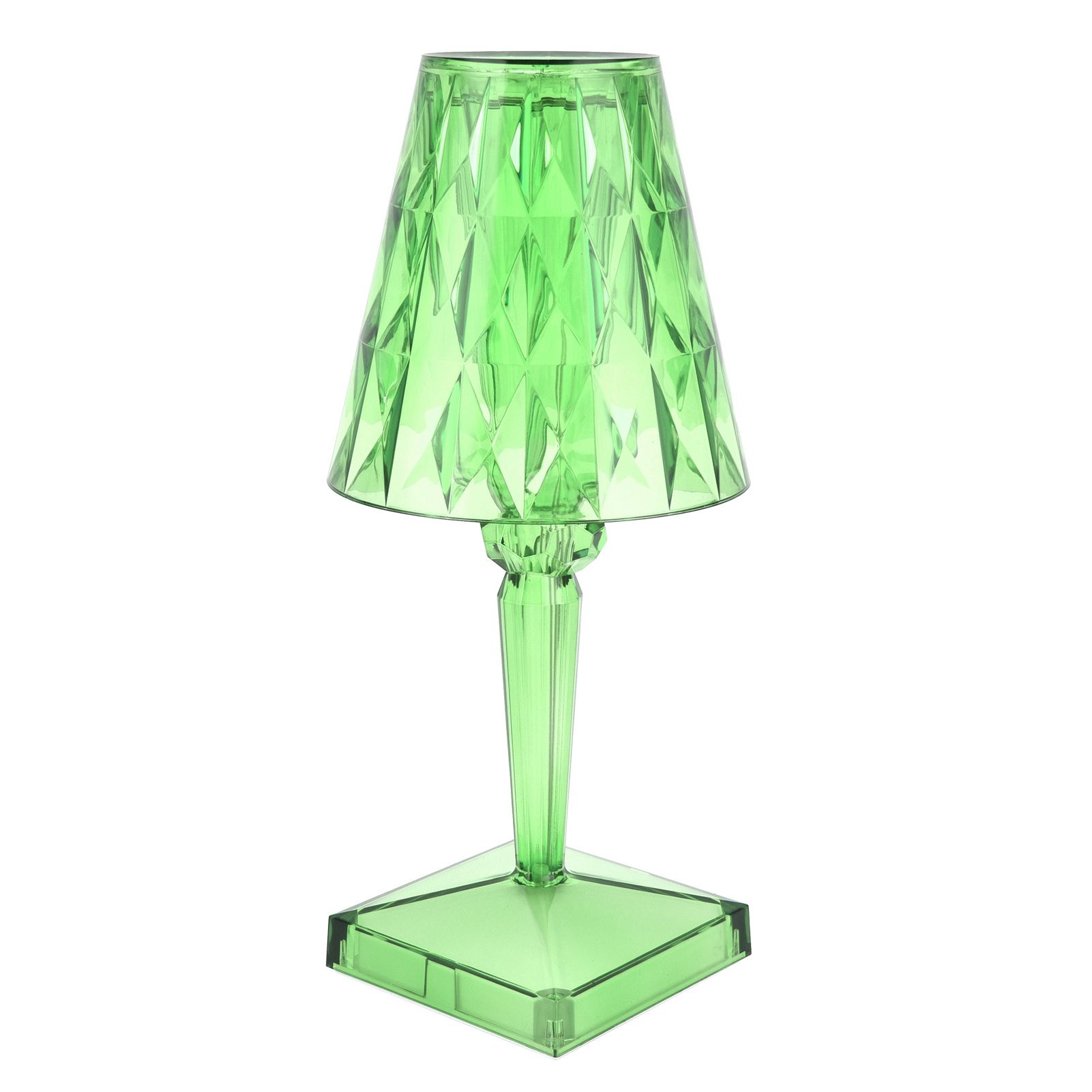 LED Crystal Table Lamp Transparent Prism Dimmable Desk Lamp USB Charging view 9
