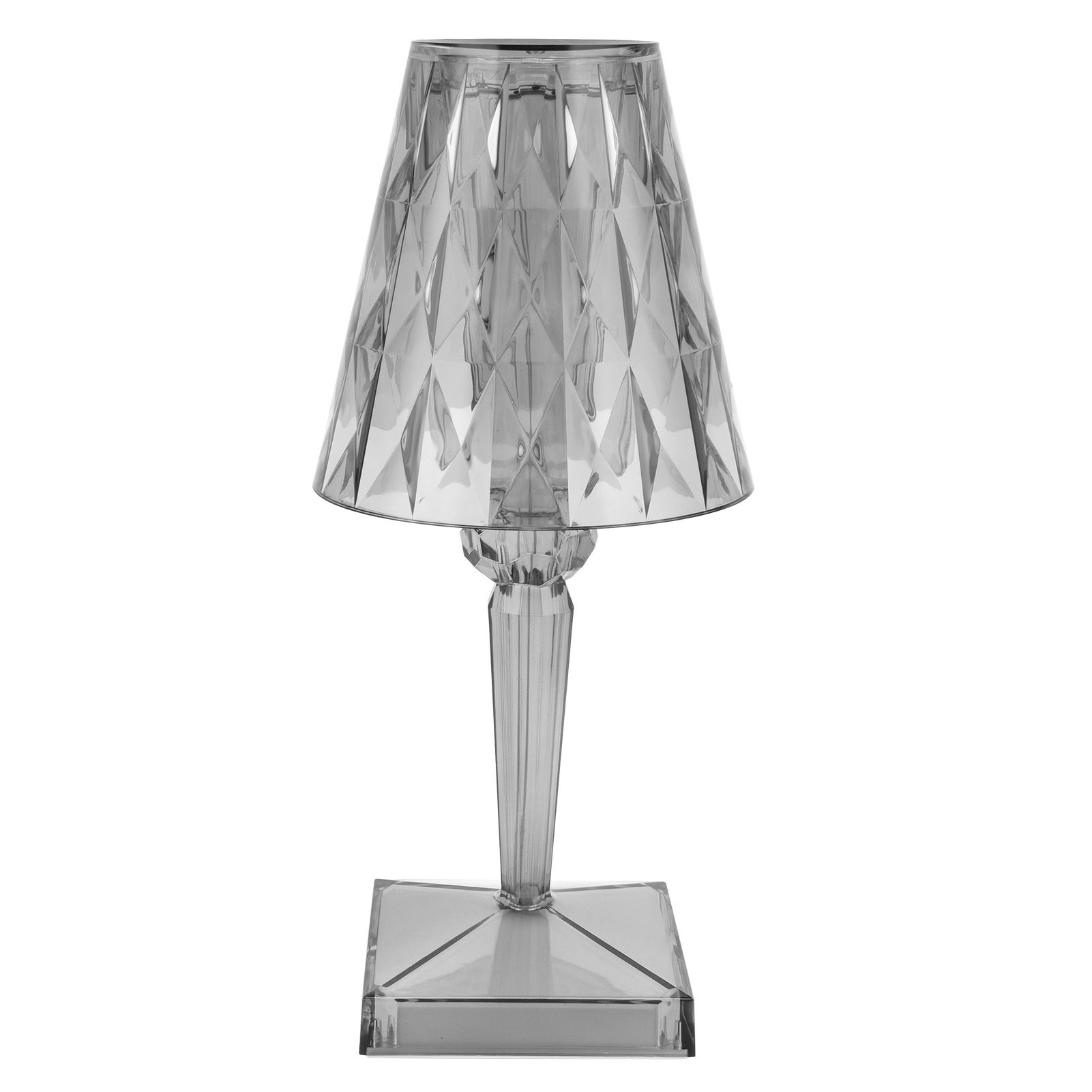 LED Crystal Table Lamp Transparent Prism Dimmable Desk Lamp USB Charging view 7