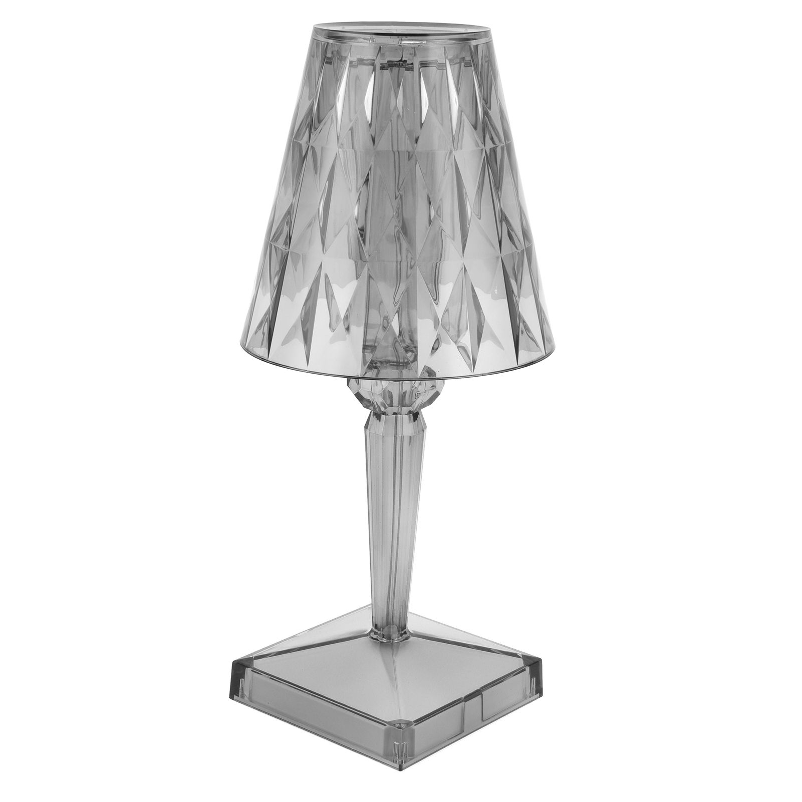 LED Crystal Table Lamp Transparent Prism Dimmable Desk Lamp USB Charging view 8