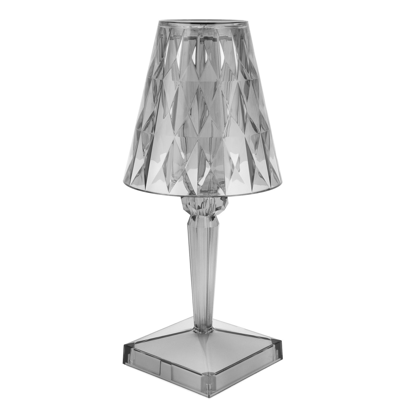 LED Crystal Table Lamp Transparent Prism Dimmable Desk Lamp USB Charging view 9
