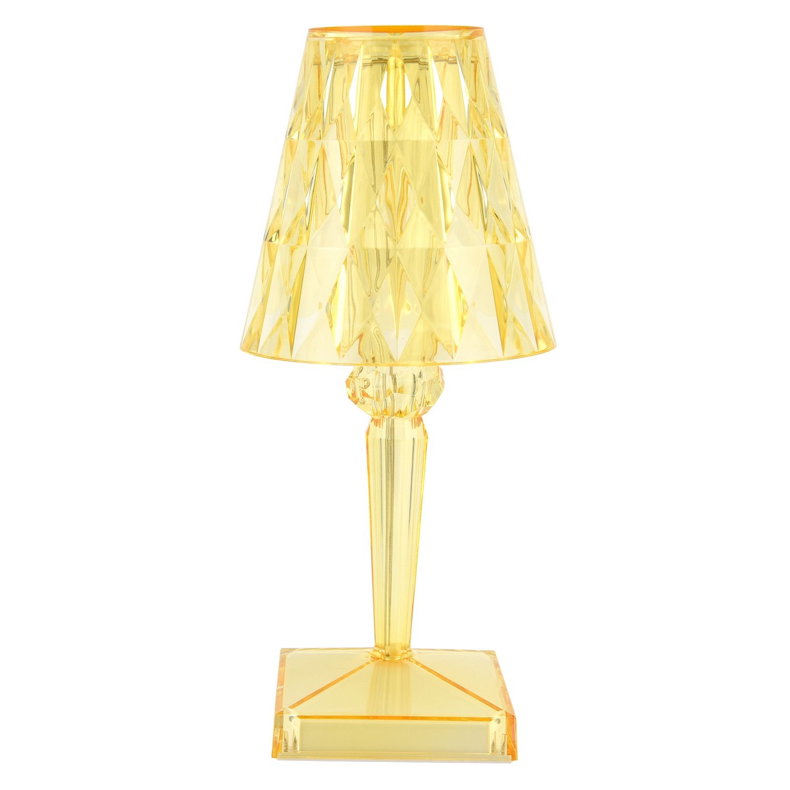 LED Crystal Table Lamp Transparent Prism Dimmable Desk Lamp USB Charging view 9