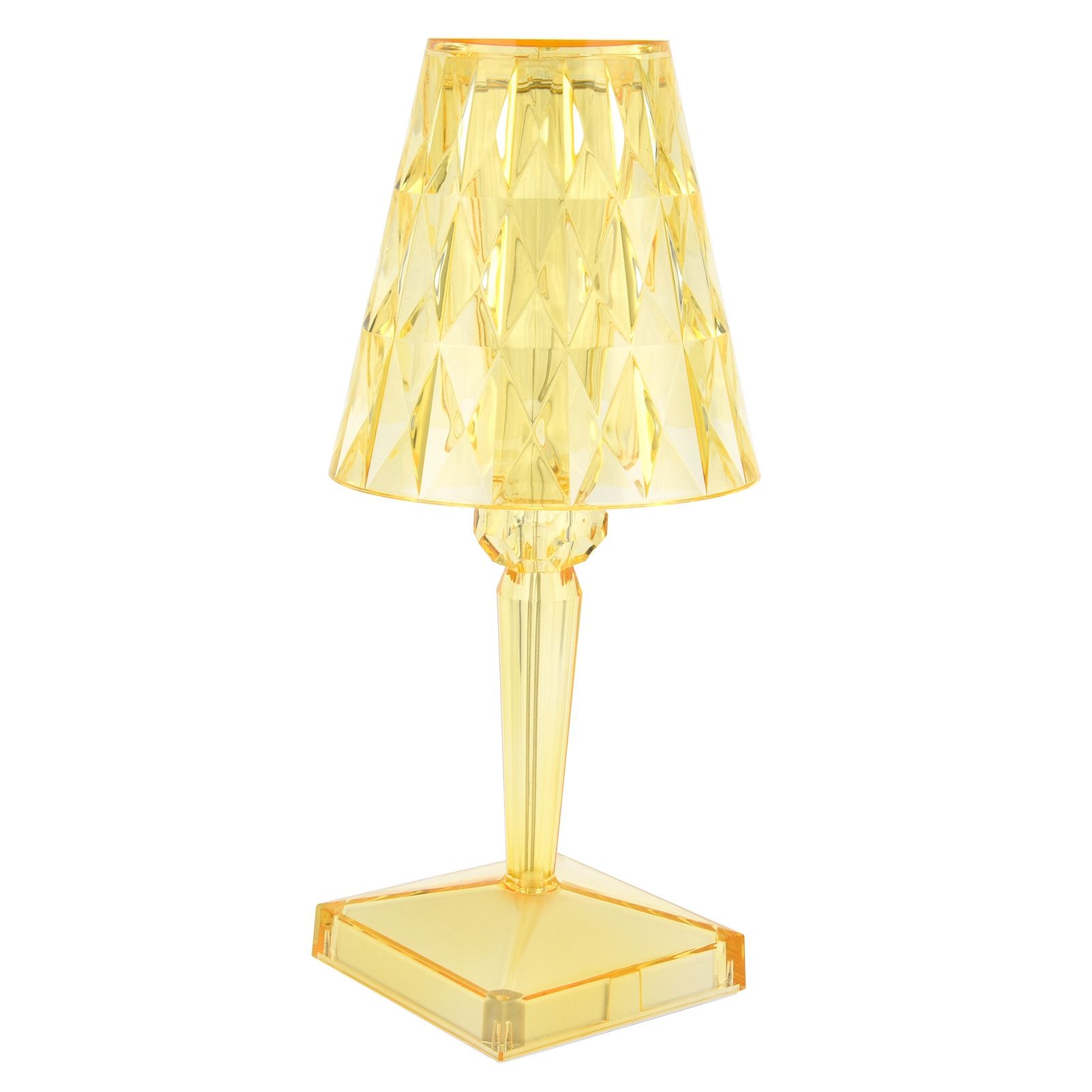 LED Crystal Table Lamp Transparent Prism Dimmable Desk Lamp USB Charging view 10