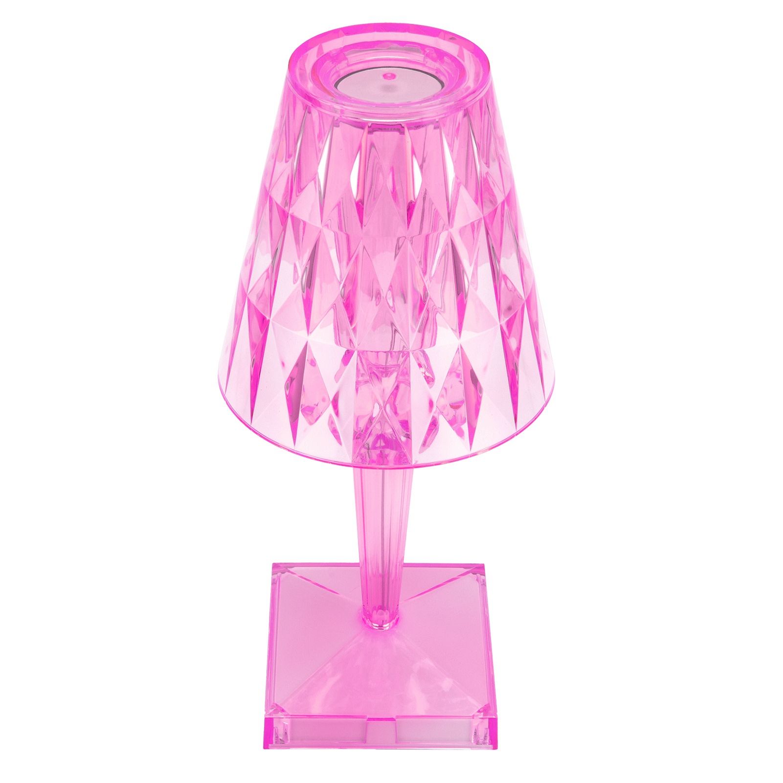 LED Crystal Table Lamp Transparent Prism Dimmable Desk Lamp USB Charging view 5