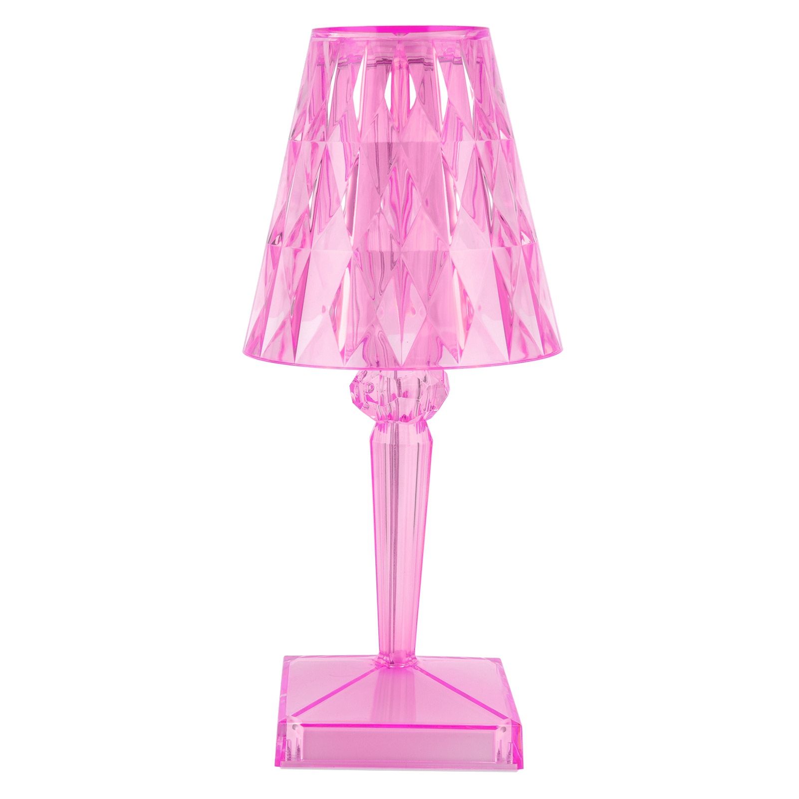 LED Crystal Table Lamp Transparent Prism Dimmable Desk Lamp USB Charging view 9